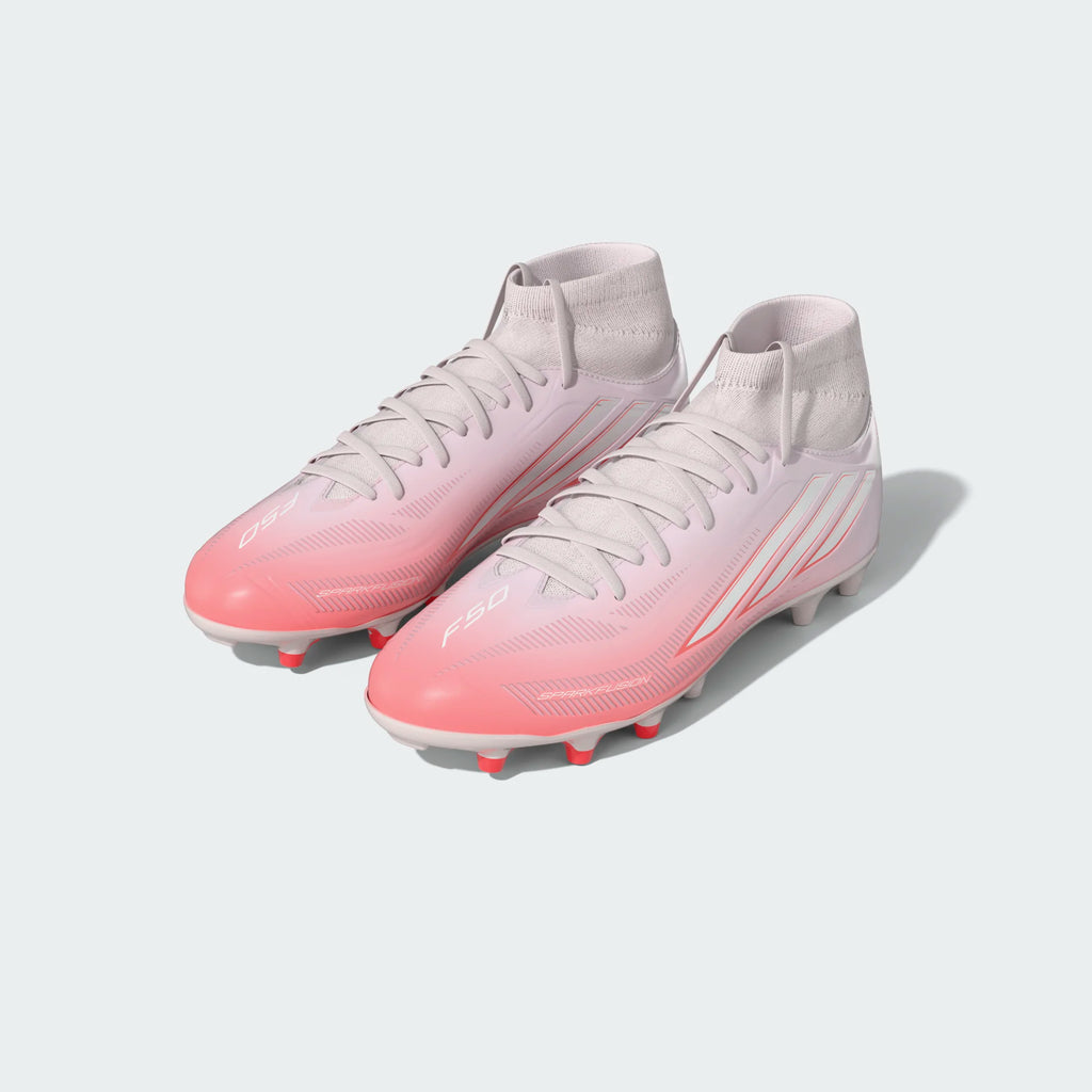 ADIDAS F50 Sparkfusion Club Mid Cut Firm Ground / Artificial Grass Football Boots - IH4624 by Adidas | Available at Niky's Sports