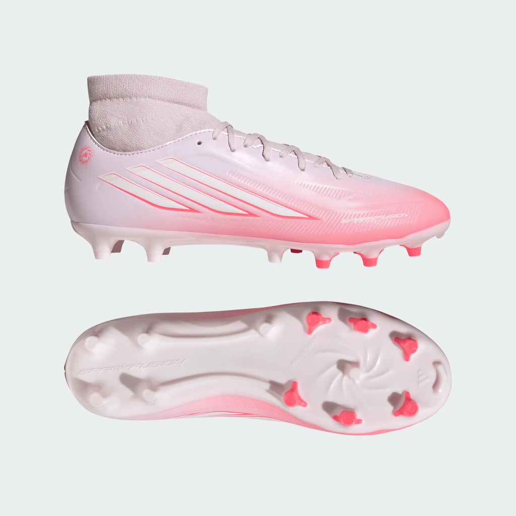 ADIDAS F50 Sparkfusion Club Mid Cut Firm Ground / Artificial Grass Football Boots - IH4624 by Adidas | Available at Niky's Sports