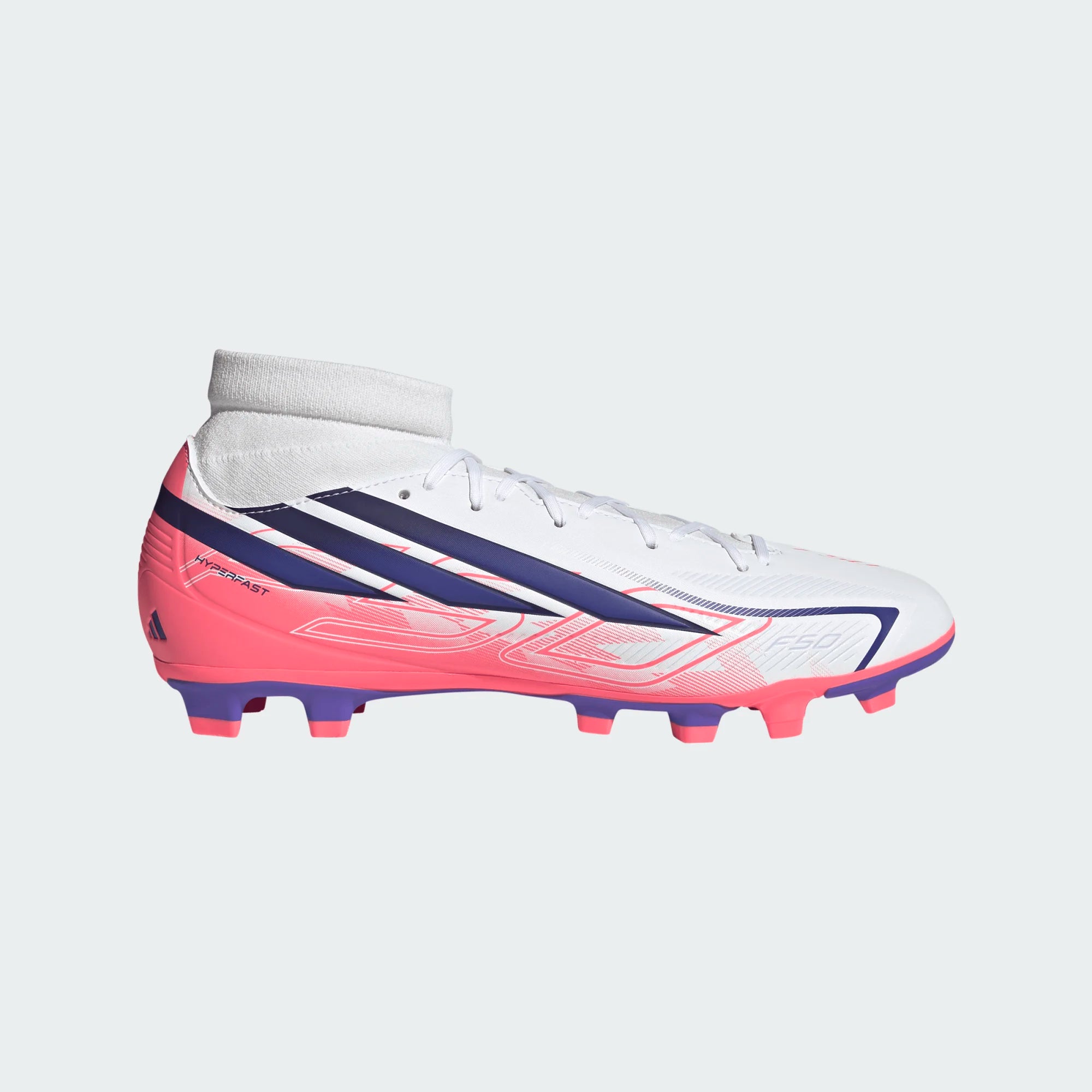 ADIDAS F50 Hyperfast Club Mid Firm Ground / Multi Ground Football Boots - IH7094 by Adidas | Available at Niky's Sports