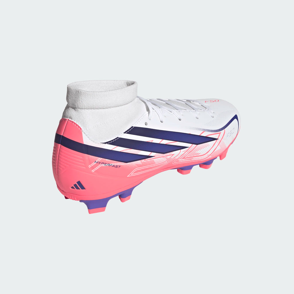 ADIDAS F50 Hyperfast Club Mid Firm Ground / Multi Ground Football Boots - IH7094 by Adidas | Available at Niky's Sports