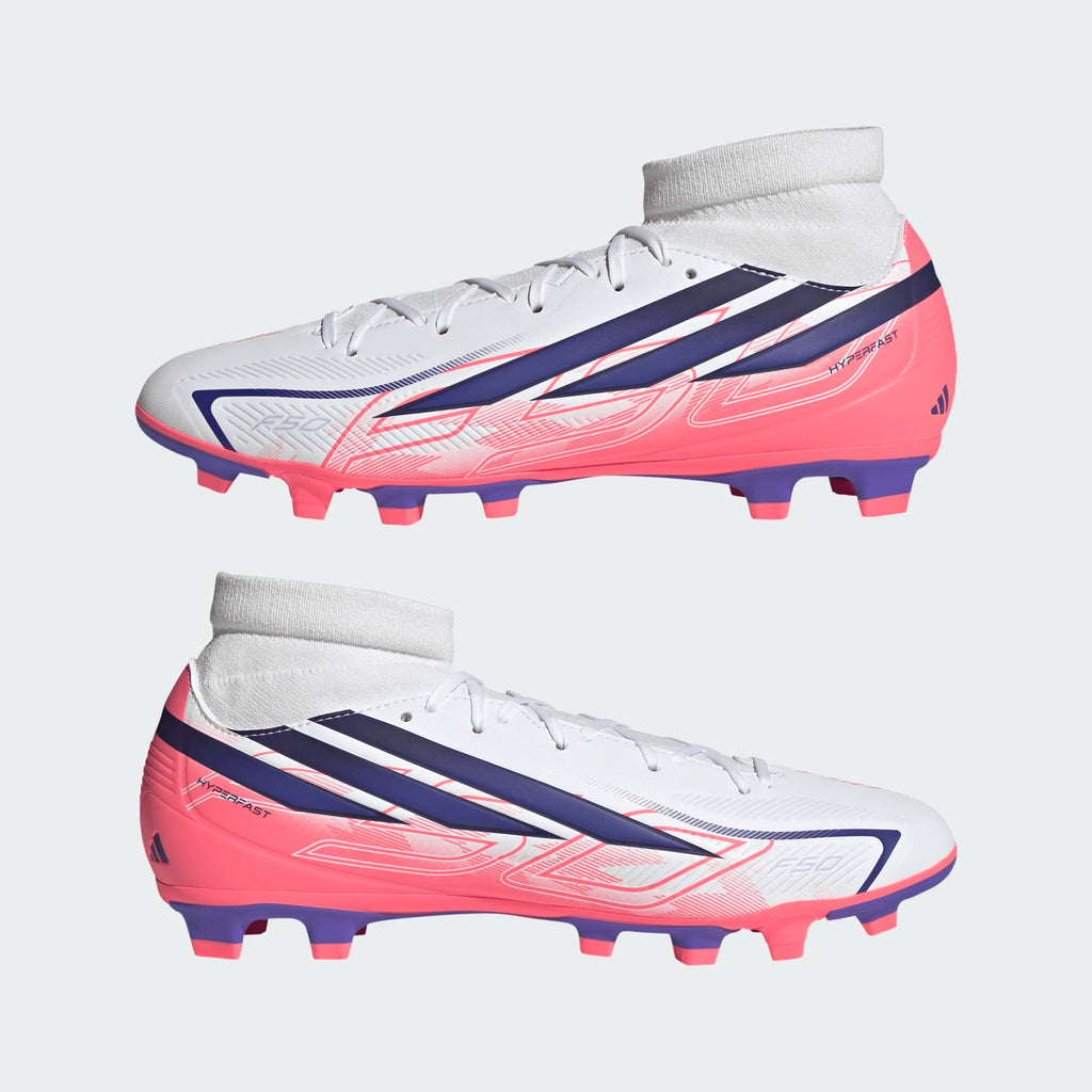 ADIDAS F50 Hyperfast Club Mid Firm Ground / Multi Ground Football Boots - IH7094 by Adidas | Available at Niky's Sports