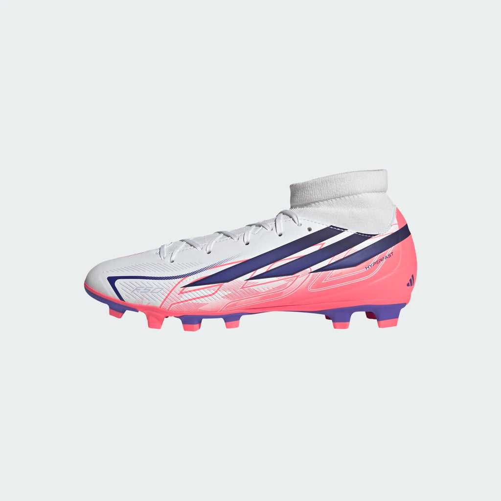 ADIDAS F50 Hyperfast Club Mid Firm Ground / Multi Ground Football Boots - IH7094 by Adidas | Available at Niky's Sports