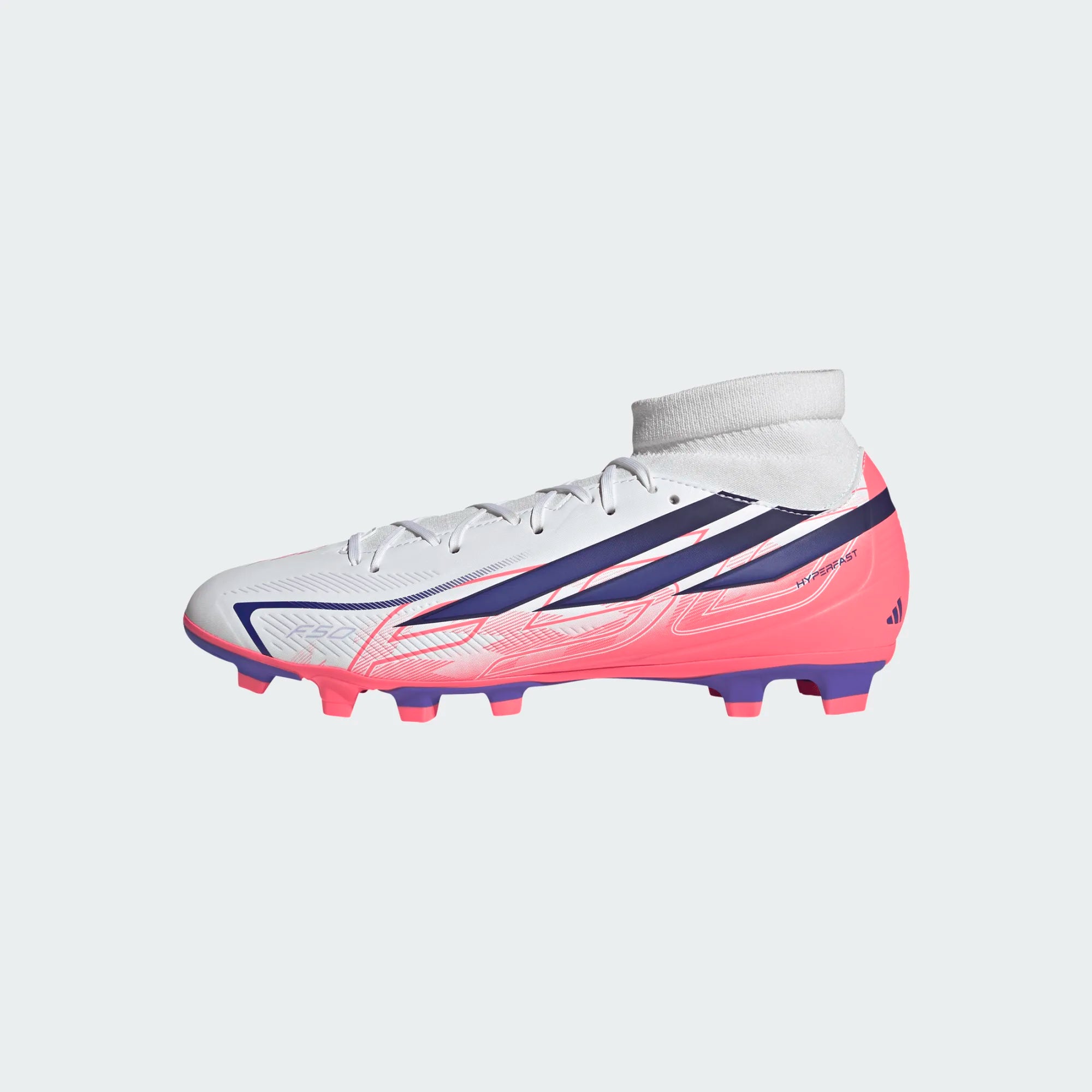 ADIDAS F50 Hyperfast Club Mid Firm Ground / Multi Ground Football Boots - IH7094 by Adidas | Available at Niky's Sports
