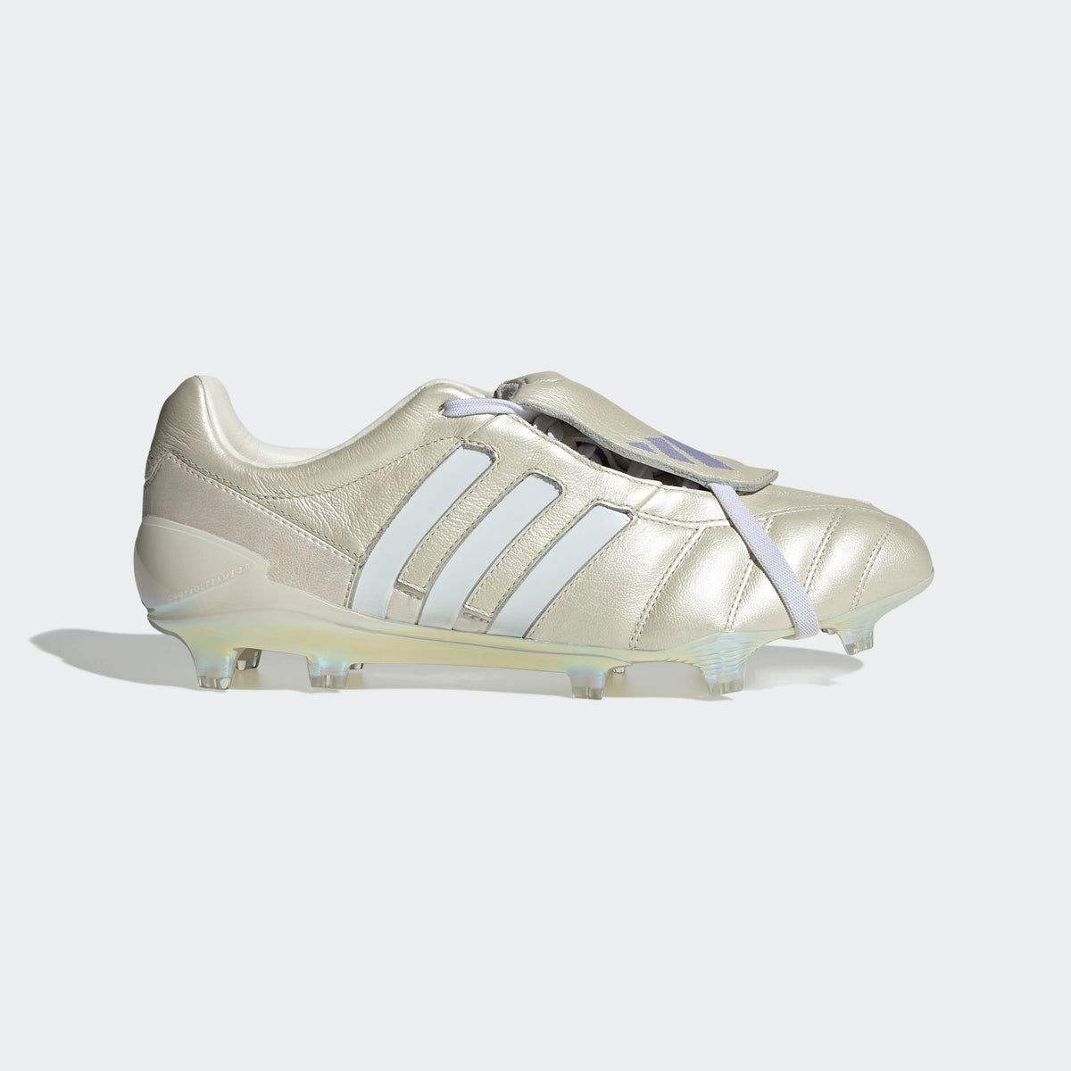 adidas Predator Mania Firm Ground Soccer Cleats - Off White - Side Lateral Center View  449e92a8-0600-4d05-8c57-5e7206b3cc2f