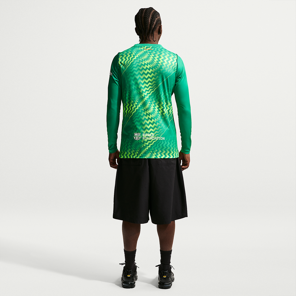 FC Barcelona 2026/27 Stadium Goalkeeper Men's Nike Dri-FIT Soccer Replica Jersey — Stadium Green, full back — II1997-324