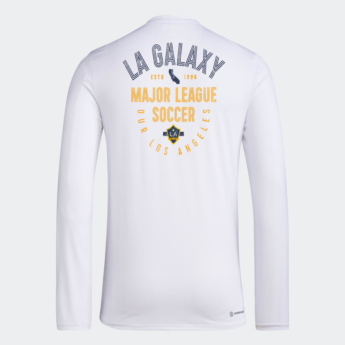 adidas LA Galaxy Men's Pregame Long Sleeve Tee - IP0990-ADIDAS by adidas | Available at Niky's Sports