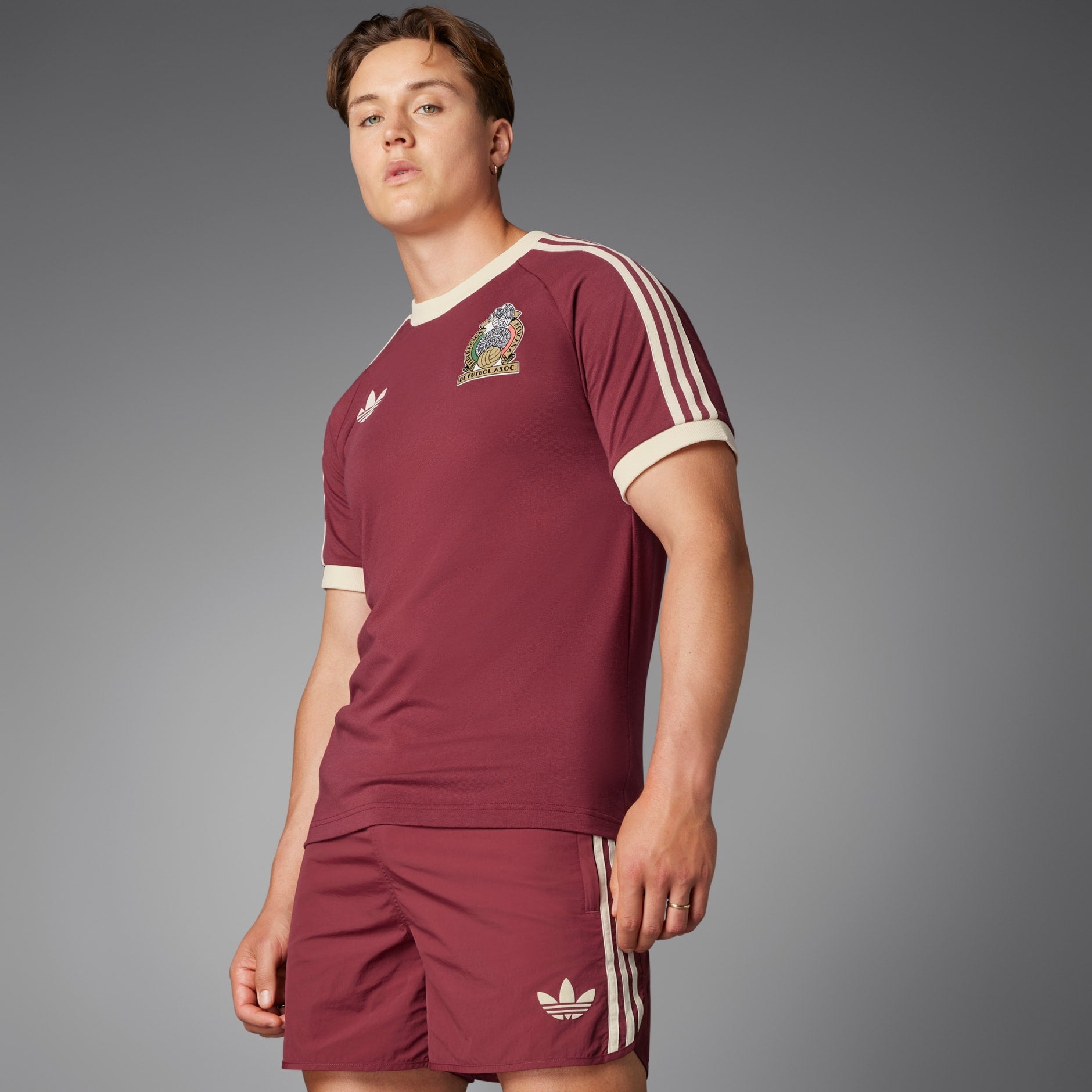 adidas Mexico Adicolor 3-Stripe Men's Tee - IU2177-ADIDAS by adidas | Available at Niky's Sports