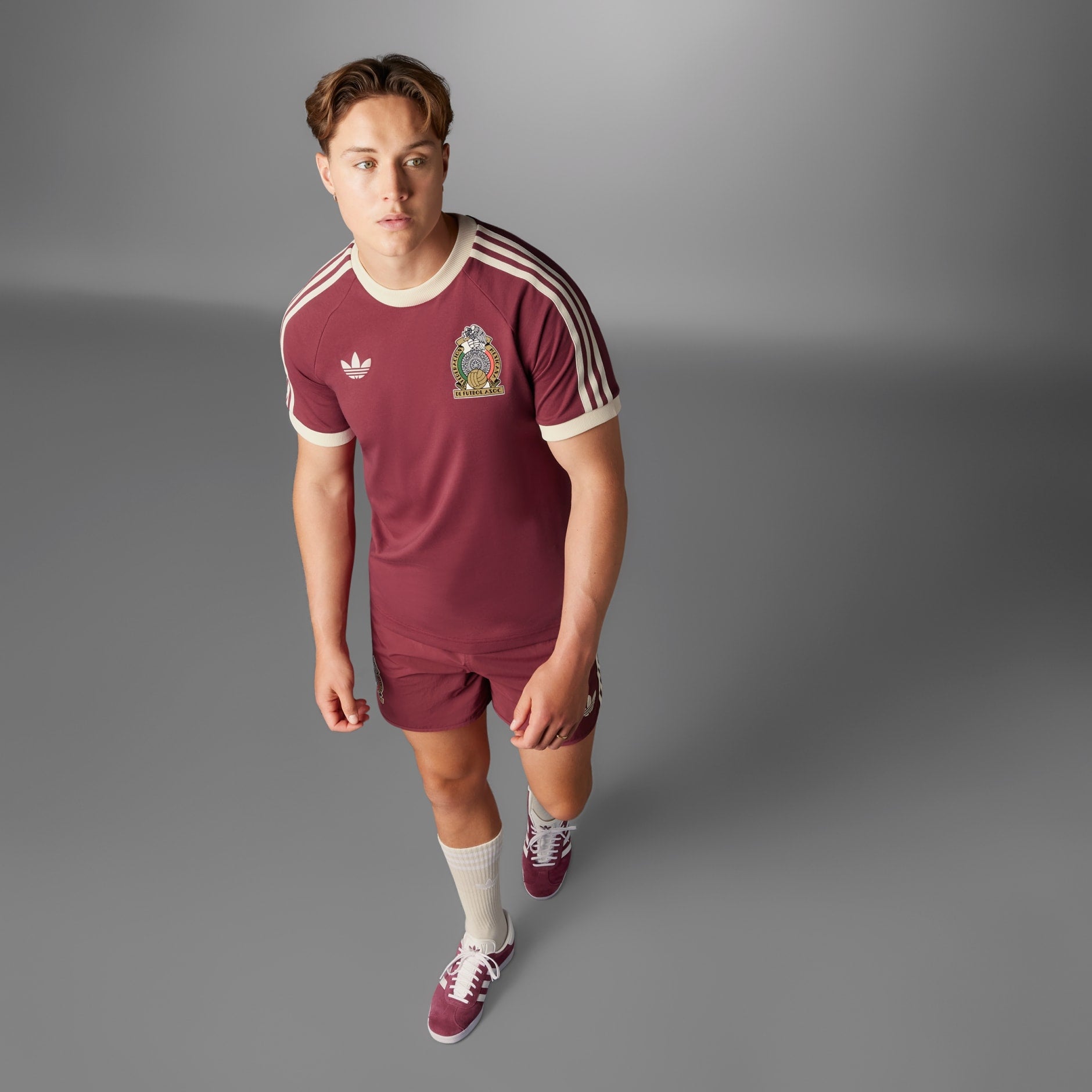 adidas Mexico Adicolor 3-Stripe Men's Tee - IU2177-ADIDAS by adidas | Available at Niky's Sports