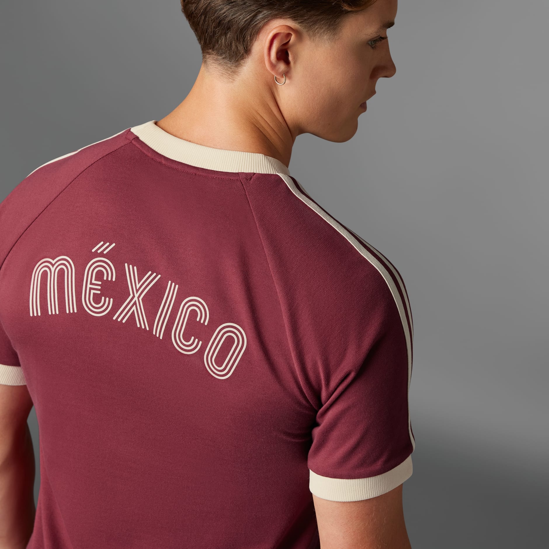 adidas Mexico Adicolor 3-Stripe Men's Tee - IU2177-ADIDAS by adidas | Available at Niky's Sports
