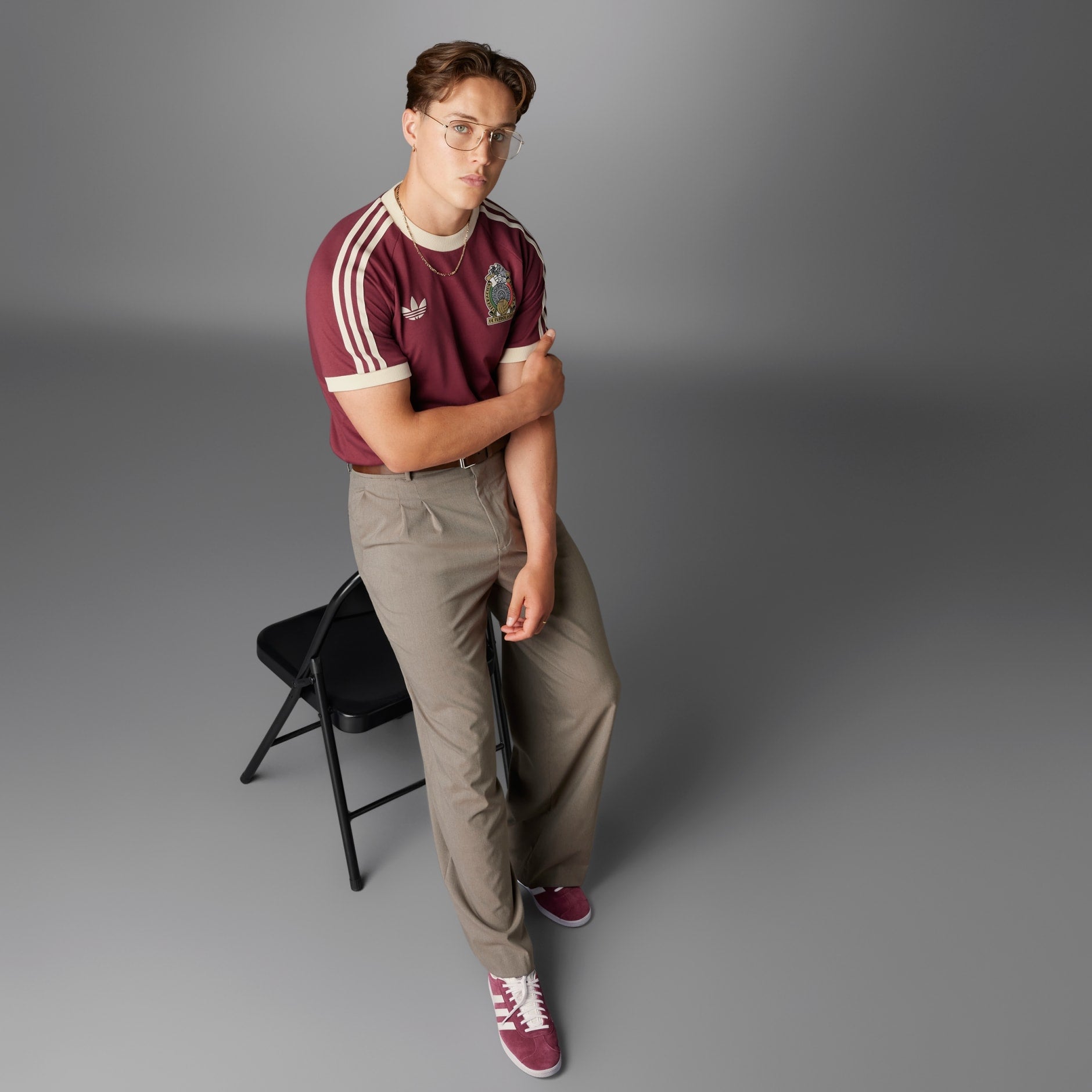 adidas Mexico Adicolor 3-Stripe Men's Tee - IU2177-ADIDAS by adidas | Available at Niky's Sports