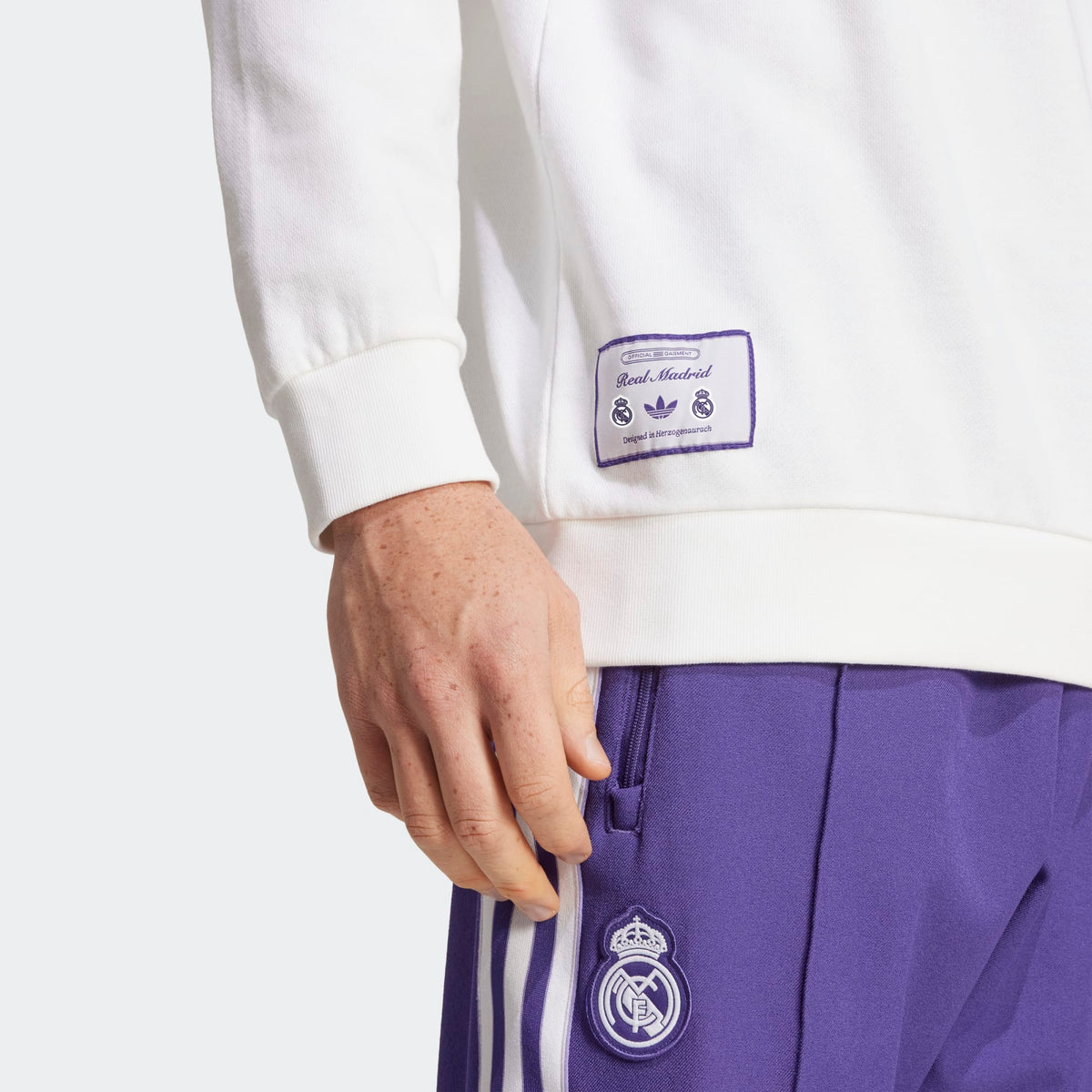 adidas Real Madrid Icon Half Zip Top - JF2574-ADIDAS by adidas | Available at Niky's Sports