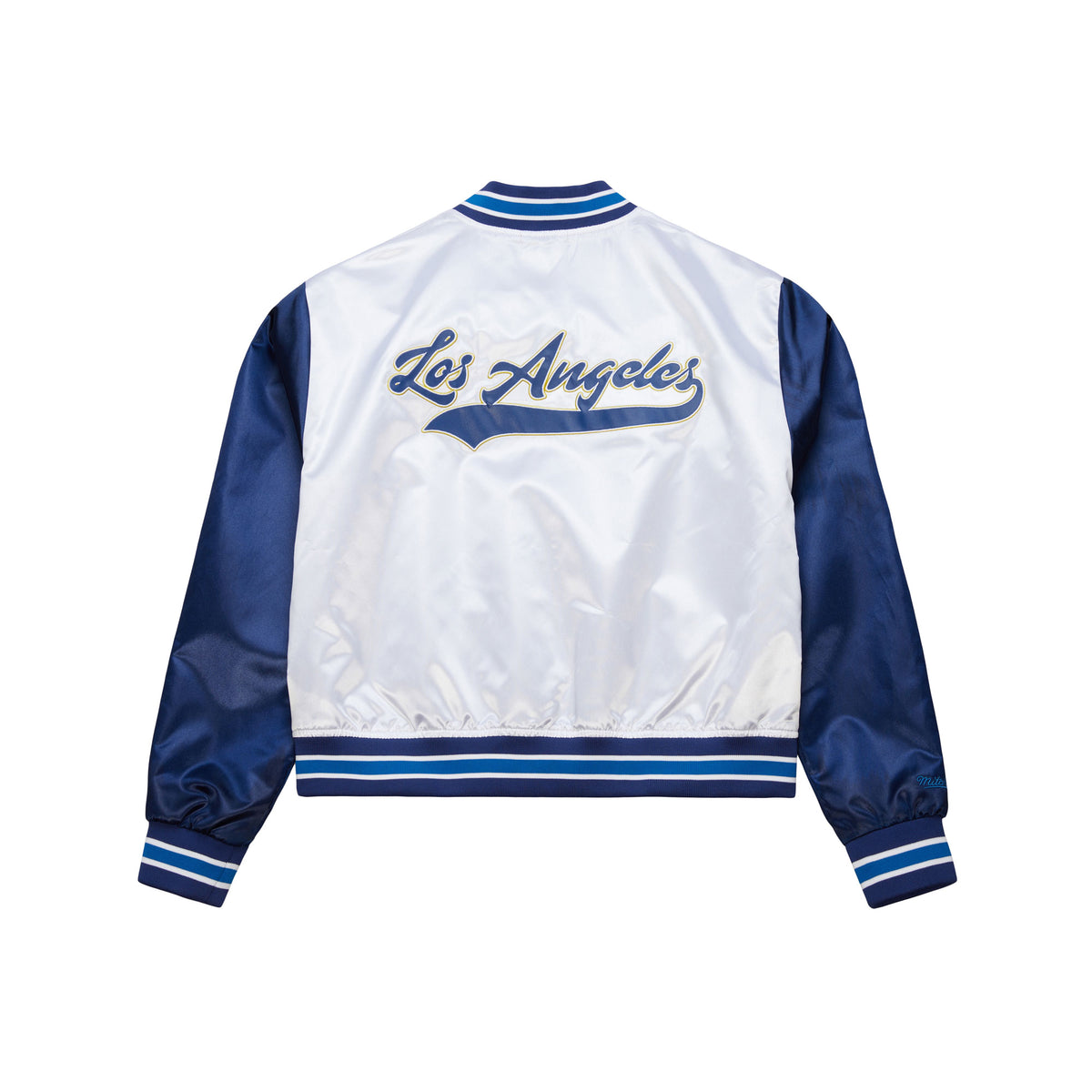 Mitchell and Ness LA Galaxy Womens Crop Jacket - JK10128-LAGWHIT-MITCHELL & NESS by Mitchell & Ness | Available at Niky's Sports
