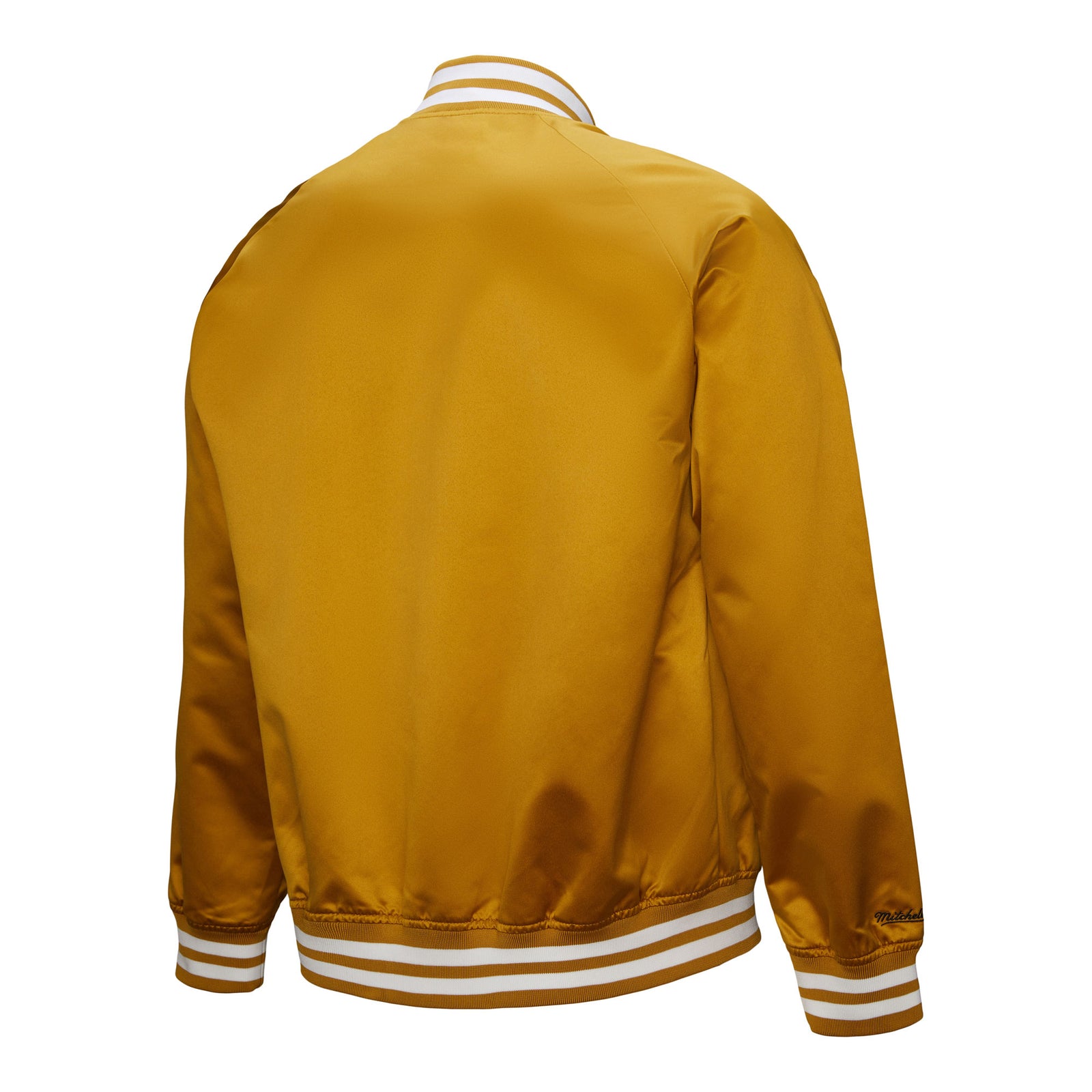 Mitchell and Ness LAFC Men's Satin Jacket - JK10780-LAFGOLD-MITCHELL & NESS by Mitchell & Ness | Available at Niky's Sports