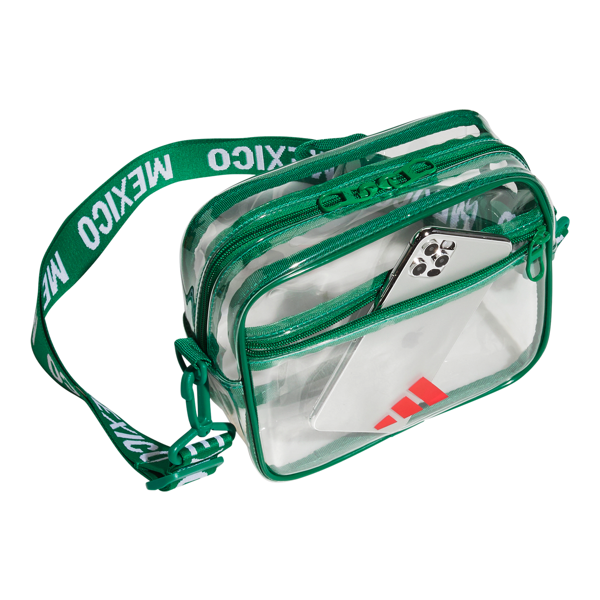 adidas Mexico Clear Crossbody Bag - 5161293-ADIDAS by adidas | Available at Niky's Sports