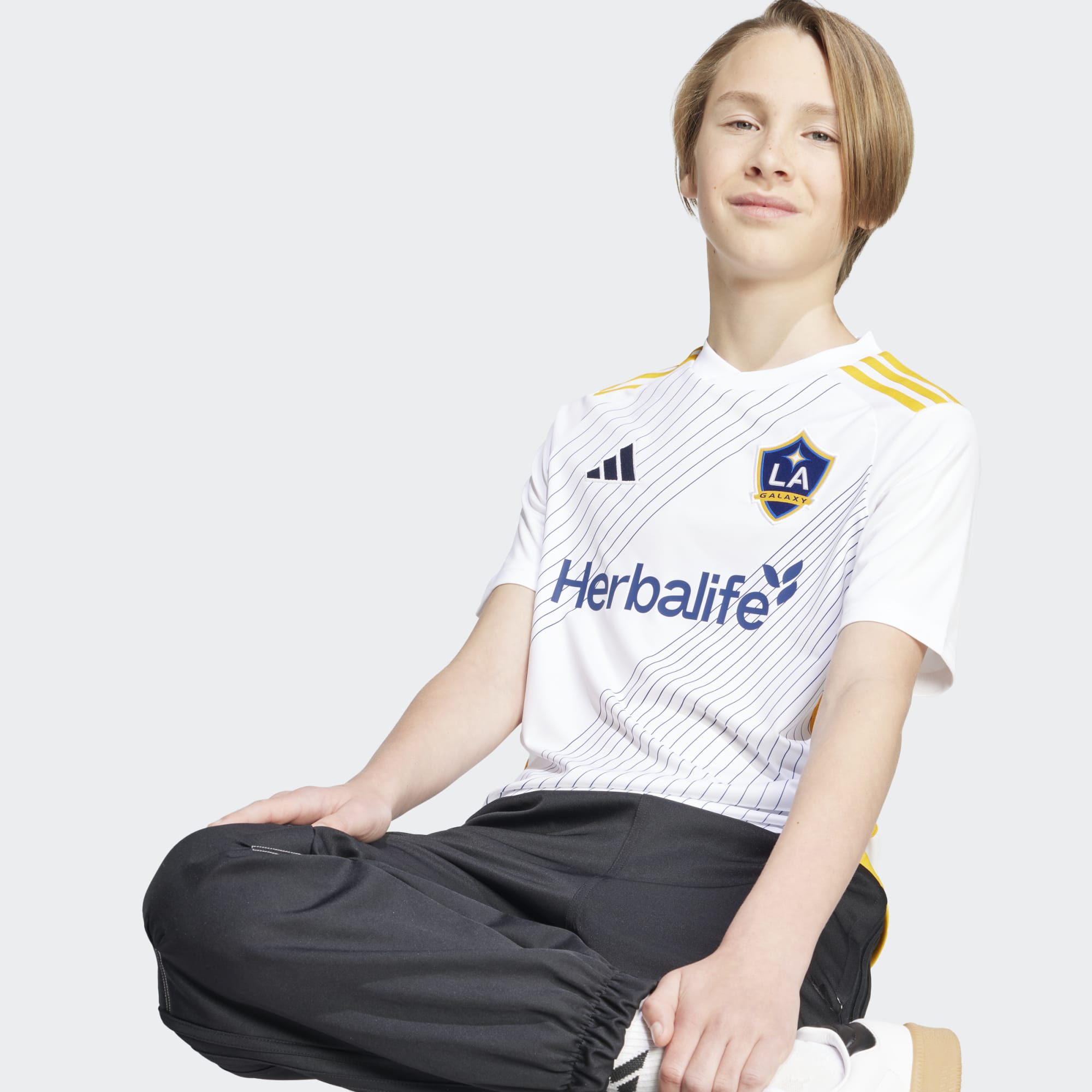 adidas LA Galaxy Home Kids 24/25 Jersey - JL5805-ADIDAS by adidas | Available at Niky's Sports