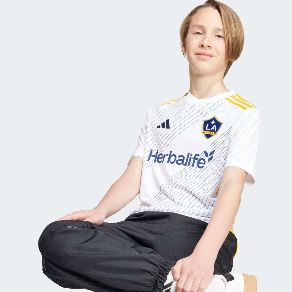 adidas LA Galaxy Home Kids 24/25 Jersey - JL5805-ADIDAS by adidas | Available at Niky's Sports