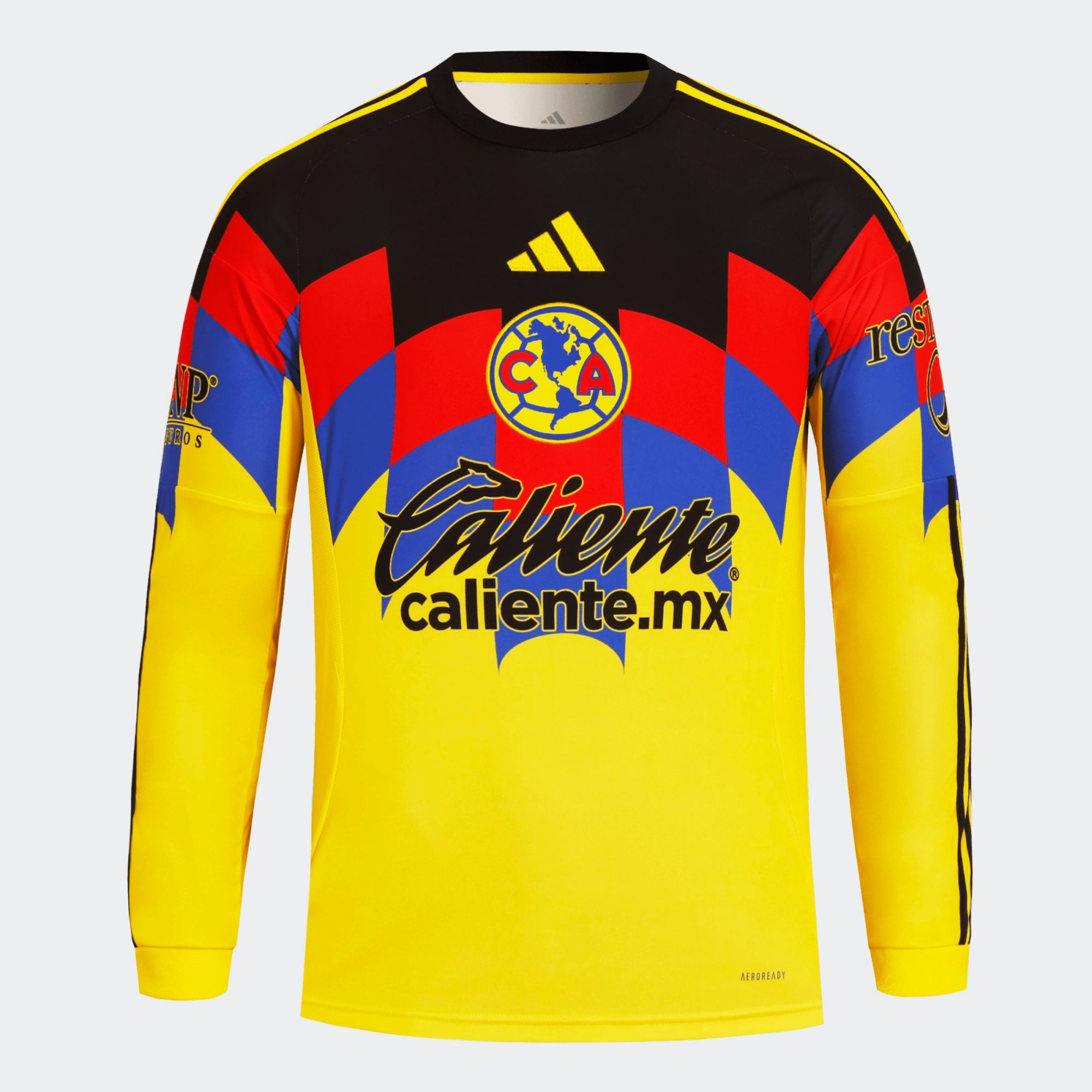 adida Club America Men's Home 25/26 Long Sleeve Jersey - JN8636-ADIDAS by adidas | Available at Niky's Sports