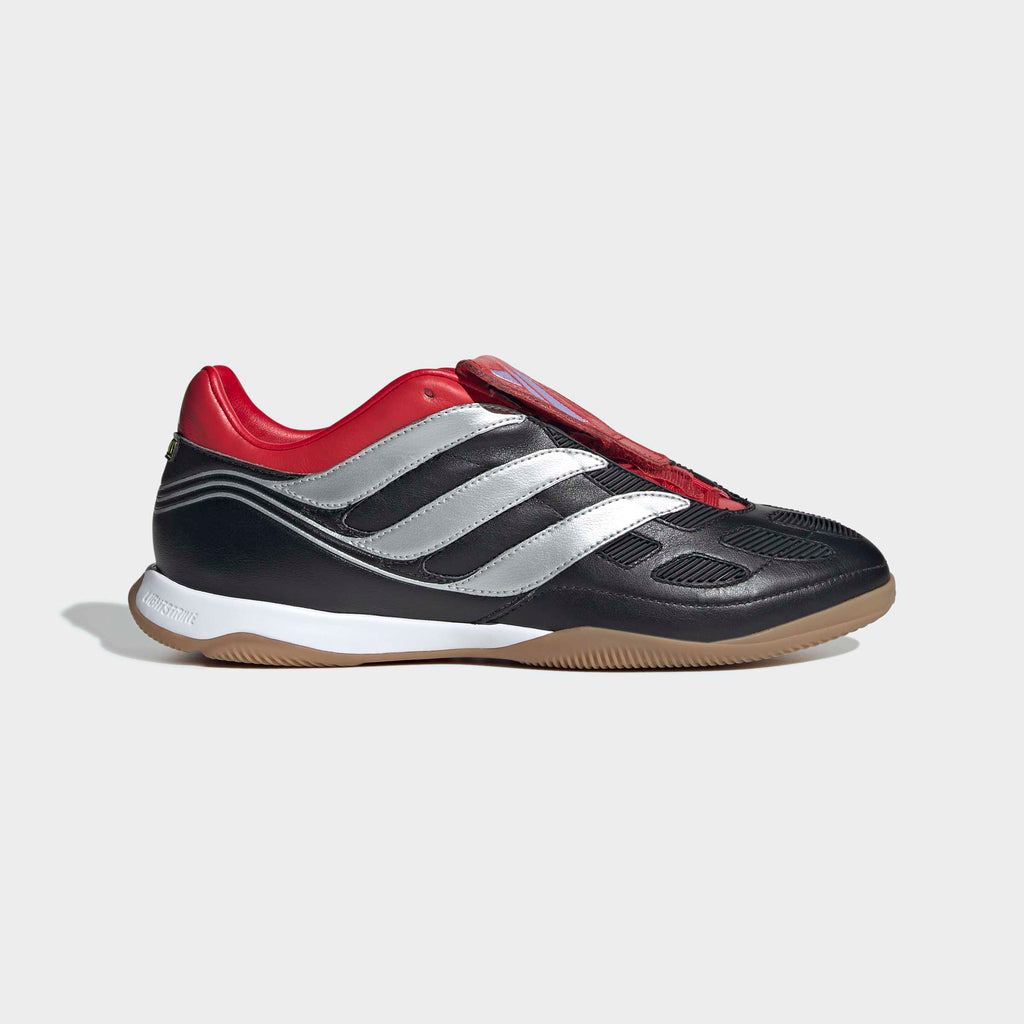 adidas Predator Precision Street Shoes - Black / Silver - Side Lateral Center View  33c79f3c-cc56-46e9-b74a-566547f1b91e