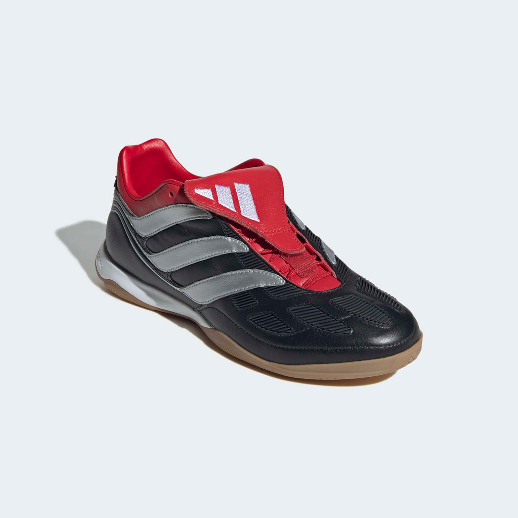 adidas Predator Precision Street Shoes - Black / Silver - Front Lateral Top View  1d773a54-0ad6-4550-86f0-e7d95e4fd902