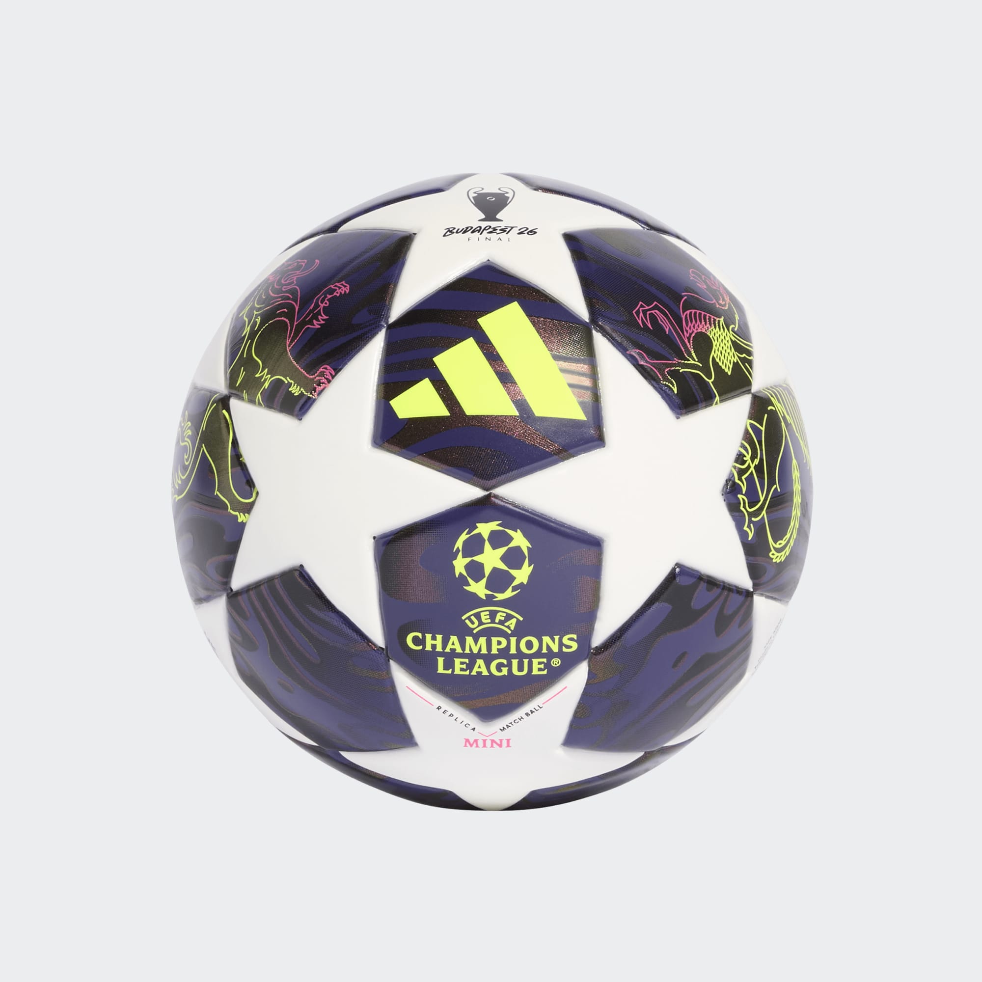 adidas UEFA CHAMPIONS LEAGUE 25/26 FINAL MINI BALL - JX9099-ADIDAS by ADIDAS | Available at Niky's Sports