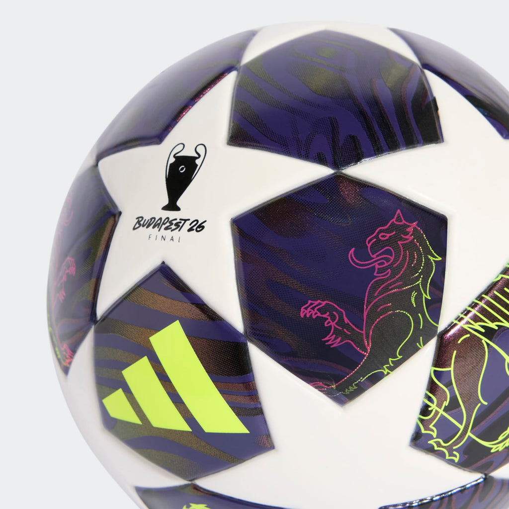 adidas UEFA CHAMPIONS LEAGUE 25/26 FINAL MINI BALL - JX9099-ADIDAS by ADIDAS | Available at Niky's Sports