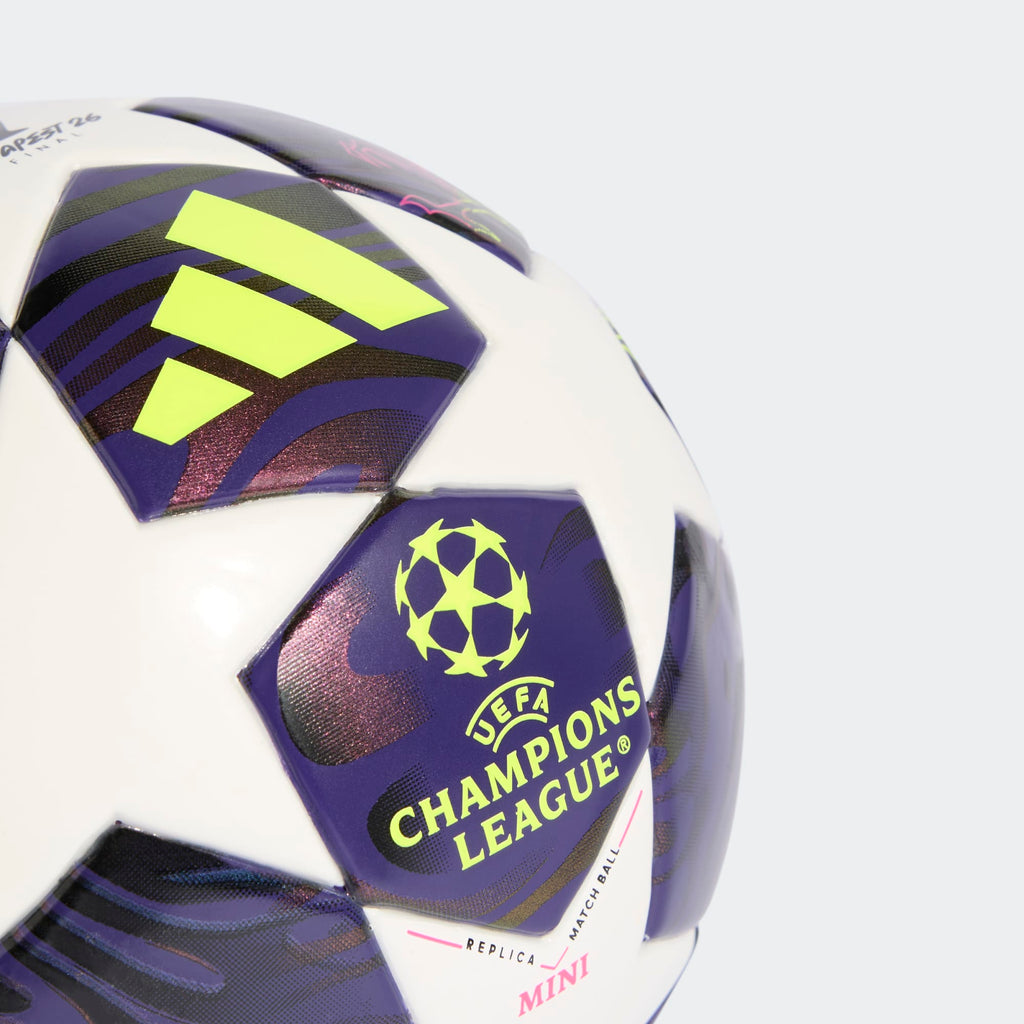 adidas UEFA CHAMPIONS LEAGUE 25/26 FINAL MINI BALL - JX9099-ADIDAS by ADIDAS | Available at Niky's Sports