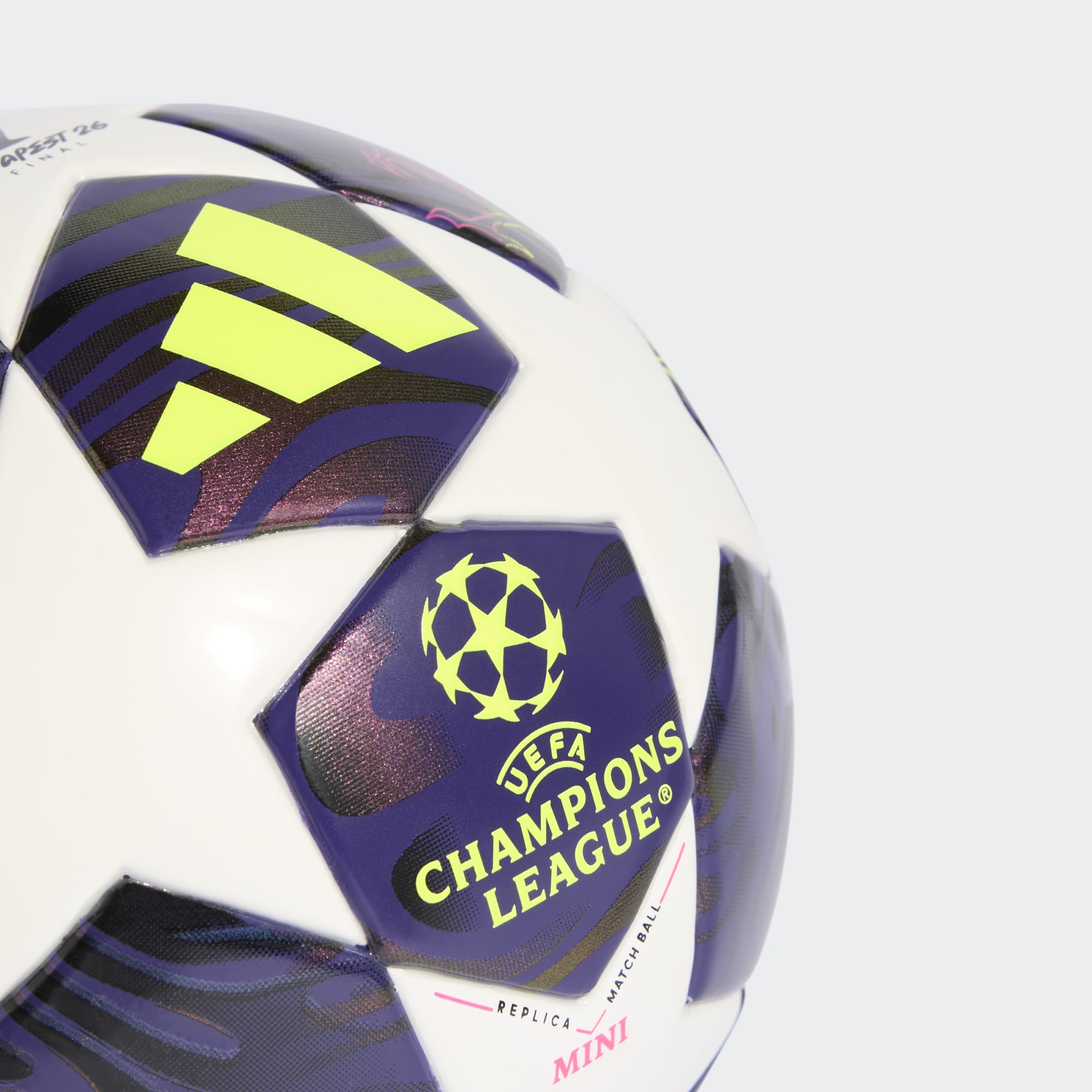 adidas UEFA CHAMPIONS LEAGUE 25/26 FINAL MINI BALL - JX9099-ADIDAS by ADIDAS | Available at Niky's Sports