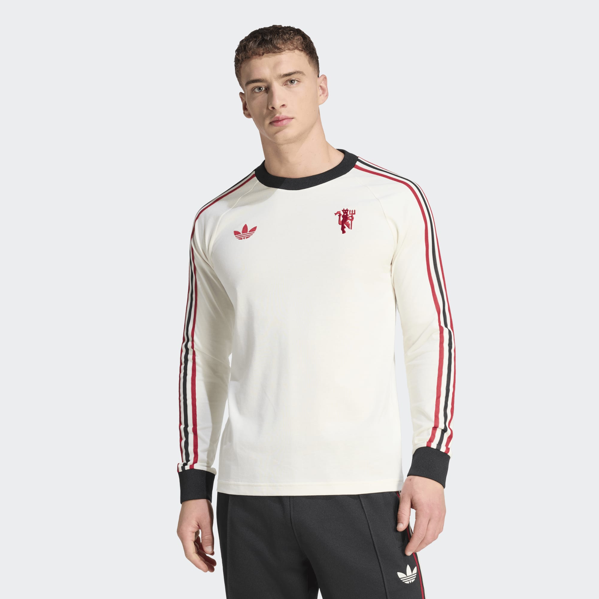 adidas Manchester United Originals Long Sleeve T-Shirt - JL6115-ADIDAS by adidas | Available at Niky's Sports