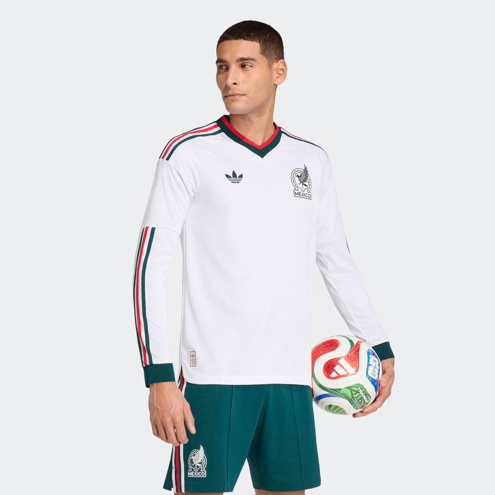 adidas Mexico 26 Away Men's Long Sleeve Authentic Jersey