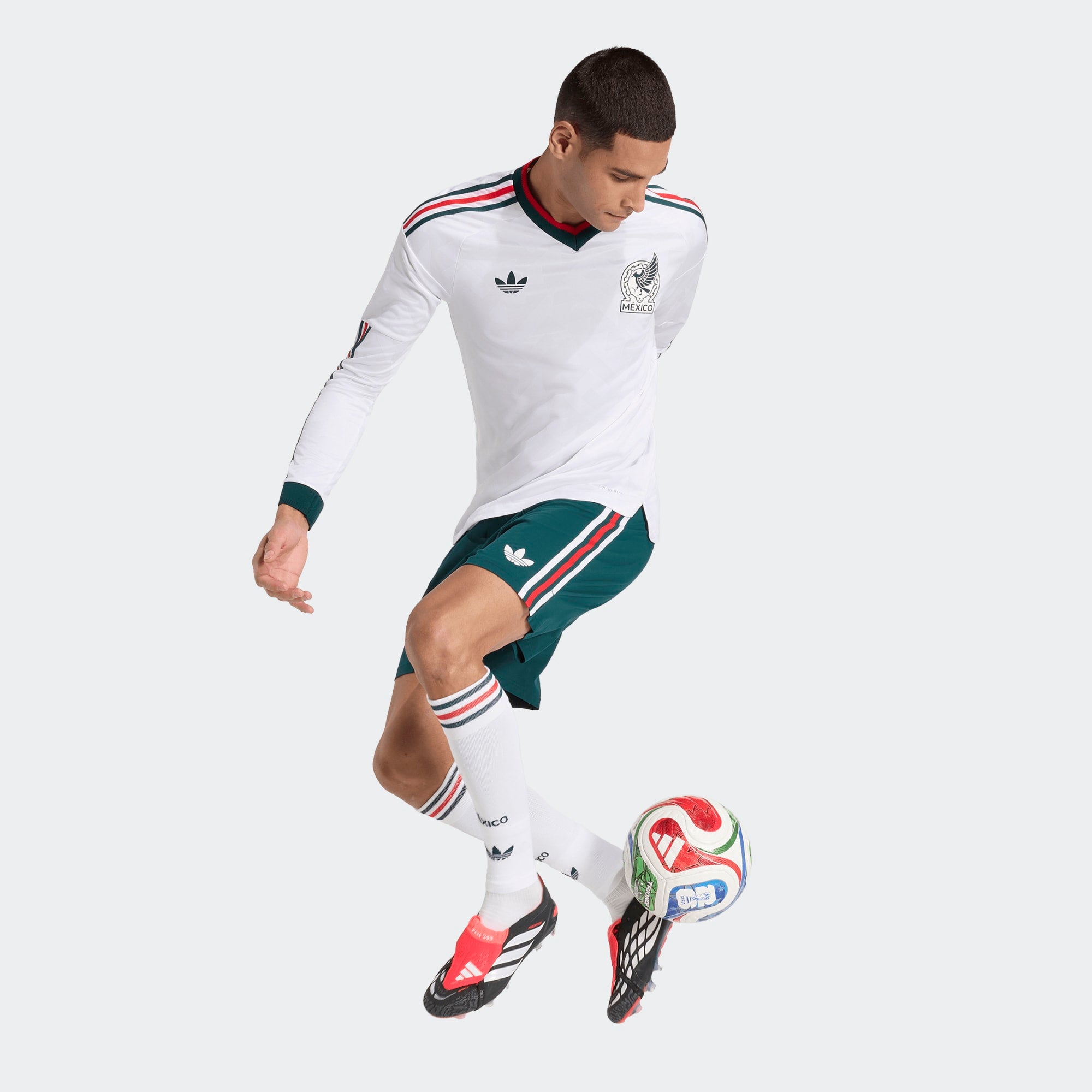 adidas Mexico 26 Away Men's Long Sleeve Authentic Jersey