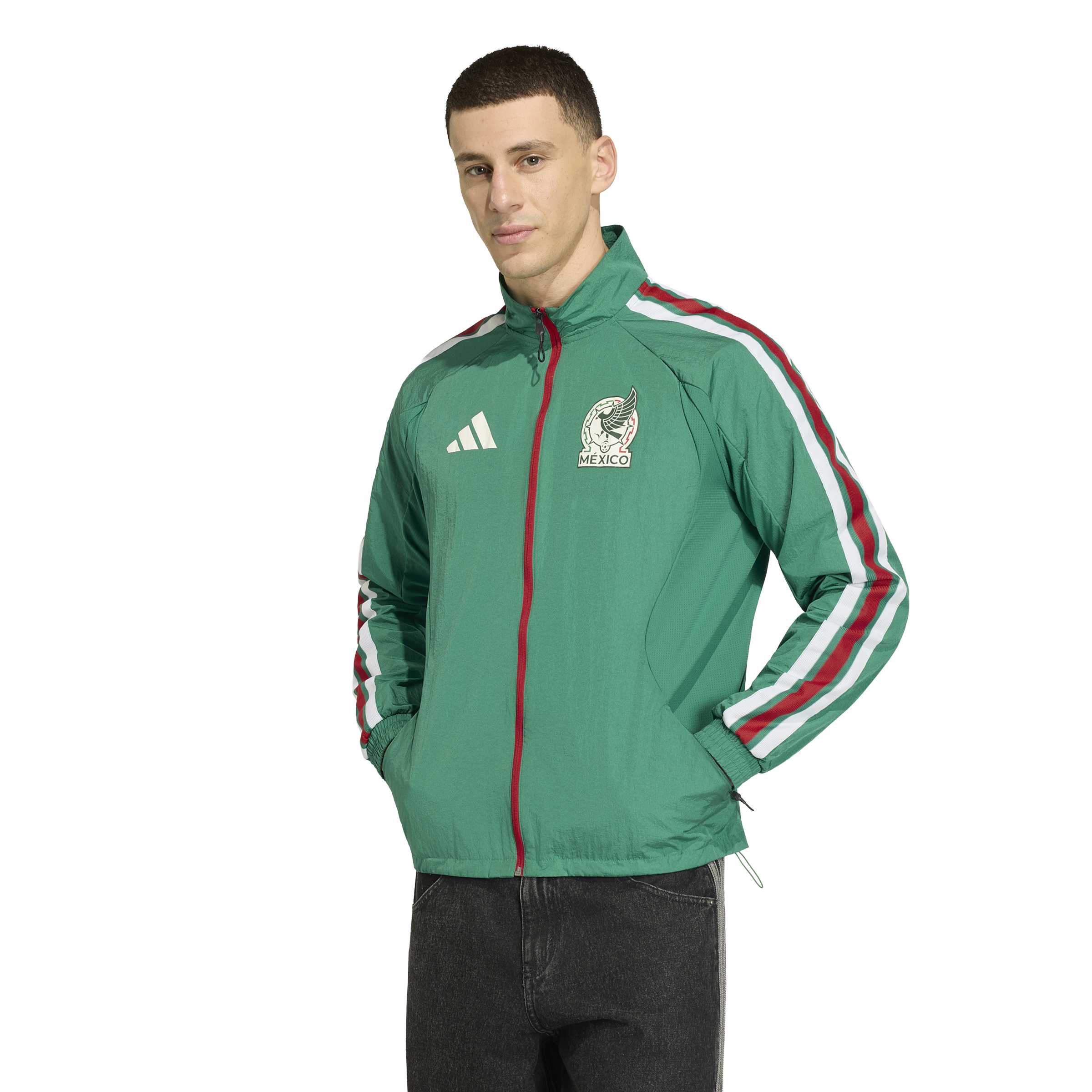 adidas Mexico Home 2026 Anthem Jacket - JZ6458-ADIDAS by adidas | Available at Niky's Sports