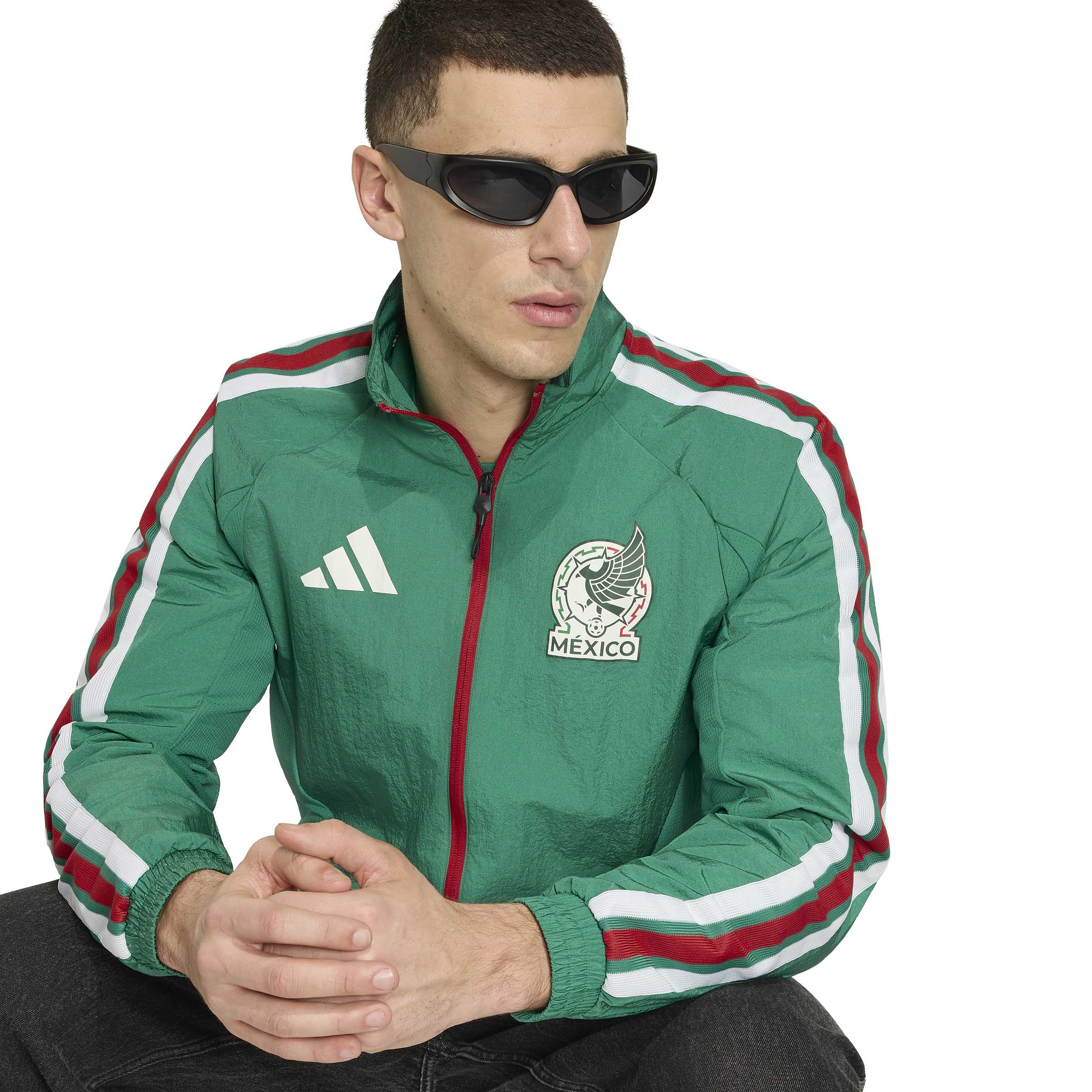 adidas Mexico Home 2026 Anthem Jacket - JZ6458-ADIDAS by adidas | Available at Niky's Sports