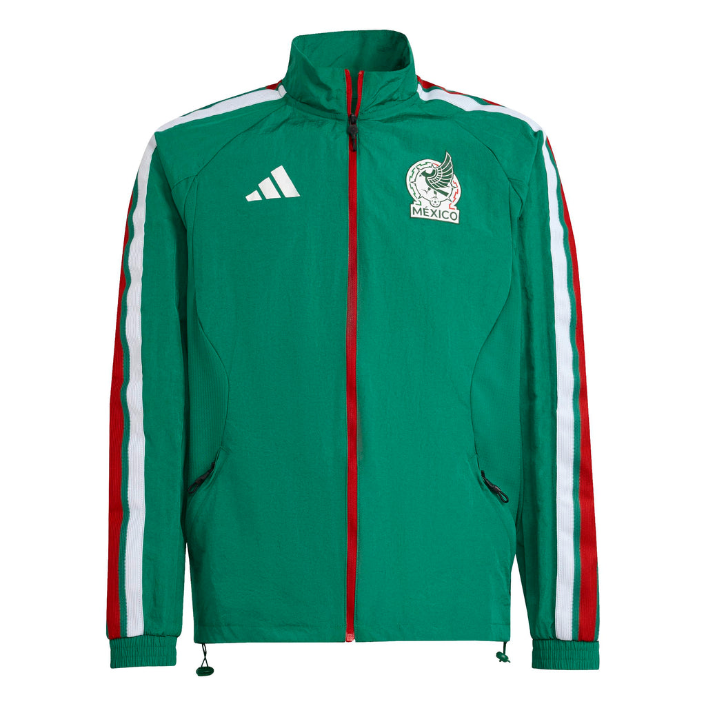 adidas Mexico Home 2026 Anthem Jacket Kids - JZ6460-ADIDAS by adidas | Available at Niky's Sports