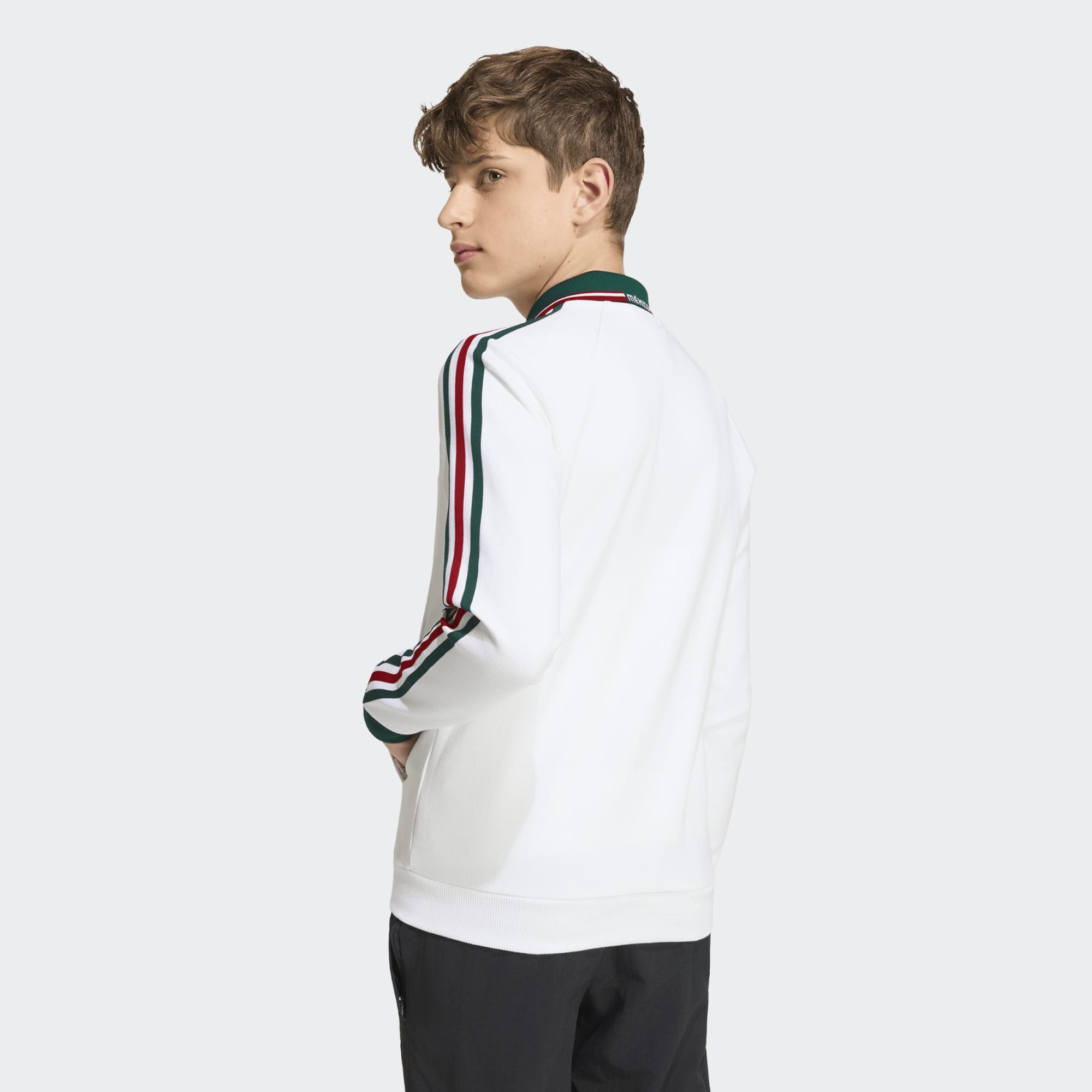 adidas Mexico Away Anthem Jacket Kids - JZ6461-ADIDAS by adidas | Available at Niky's Sports