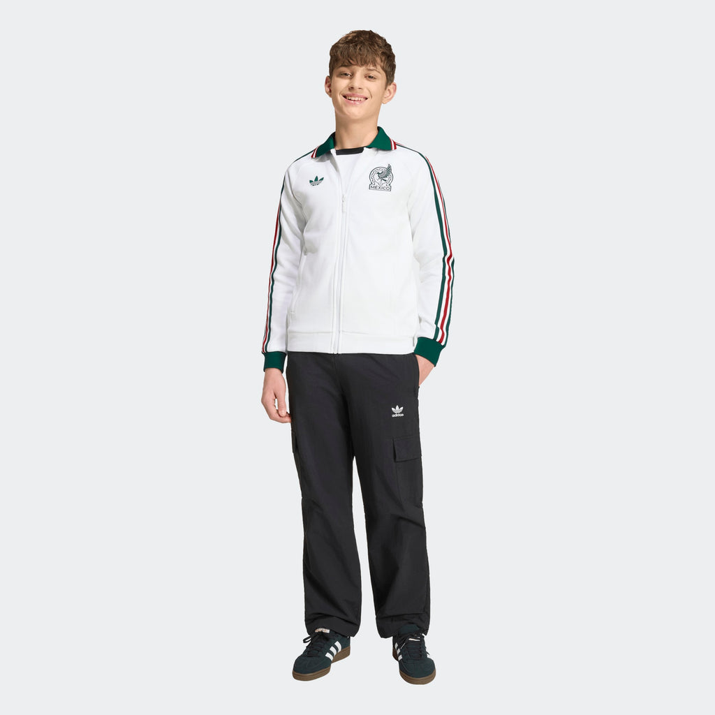 adidas Mexico Away Anthem Jacket Kids - JZ6461-ADIDAS by adidas | Available at Niky's Sports