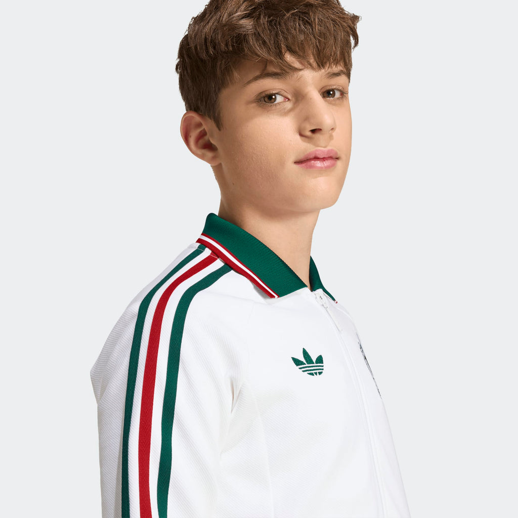 adidas Mexico Away Anthem Jacket Kids - JZ6461-ADIDAS by adidas | Available at Niky's Sports