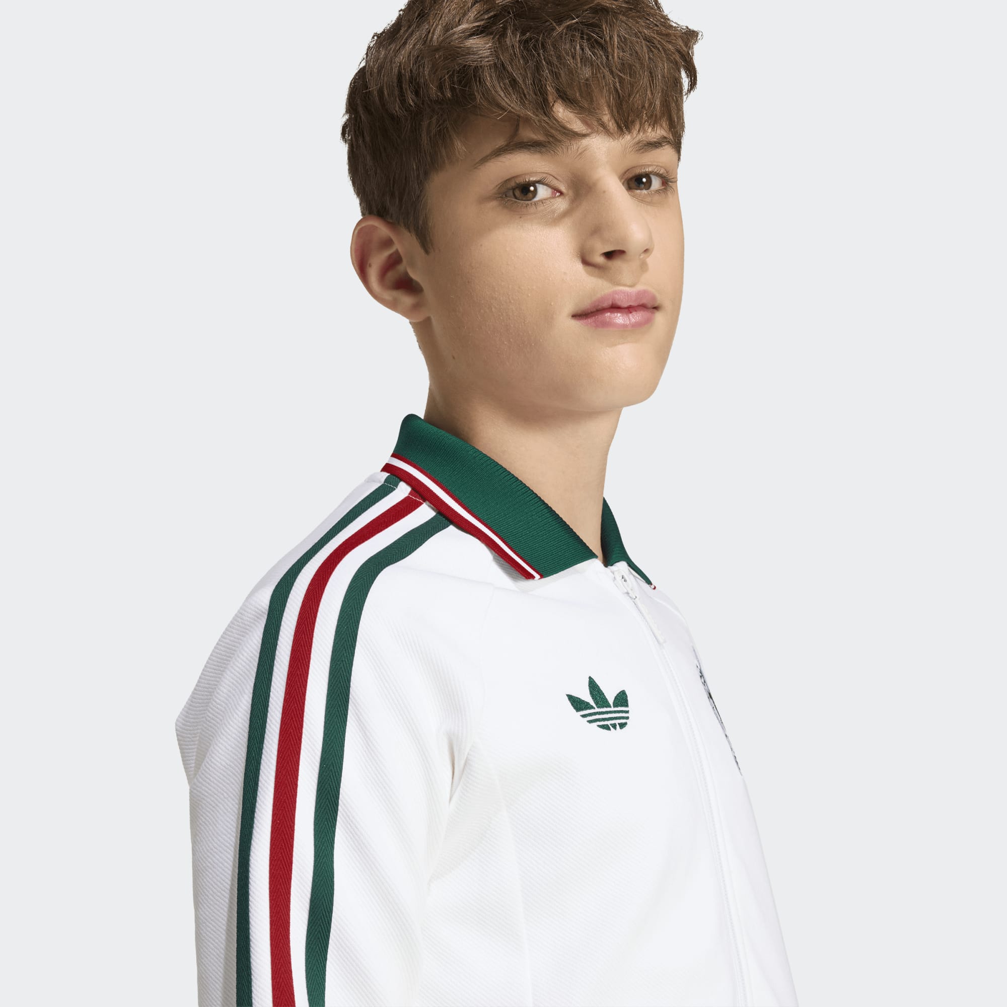 adidas Mexico Away Anthem Jacket Kids - JZ6461-ADIDAS by adidas | Available at Niky's Sports
