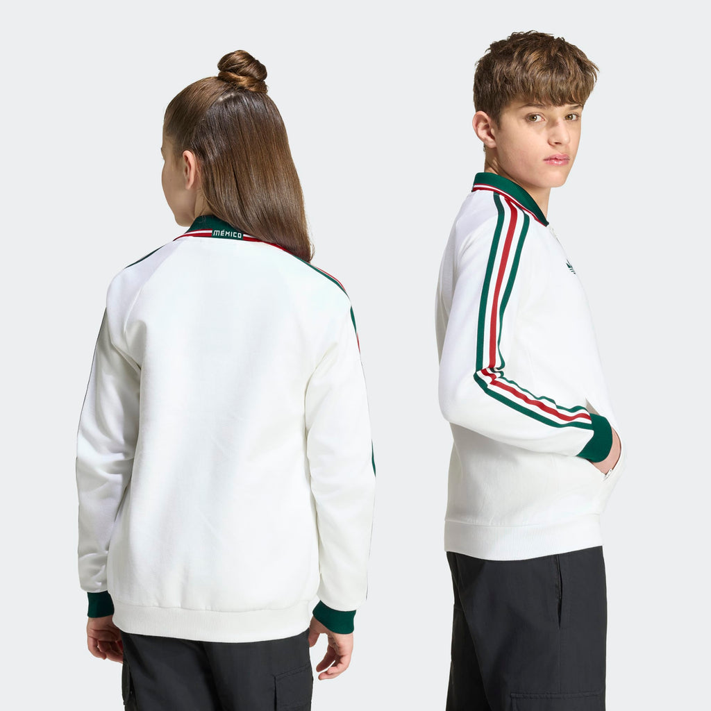 adidas Mexico Away Anthem Jacket Kids - JZ6461-ADIDAS by adidas | Available at Niky's Sports