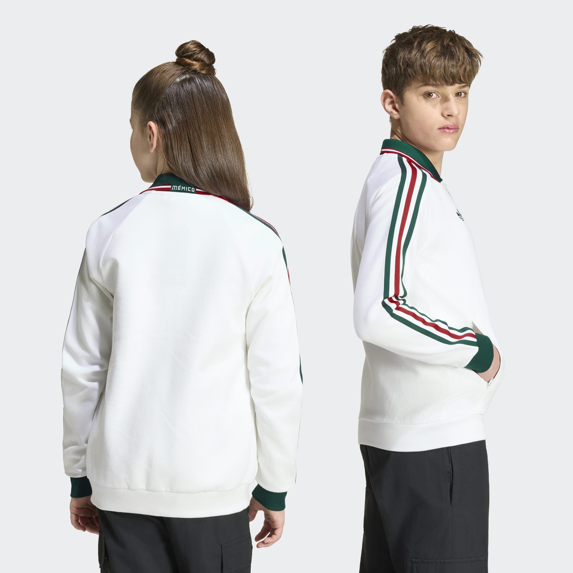 adidas Mexico Away Anthem Jacket Kids - JZ6461-ADIDAS by adidas | Available at Niky's Sports