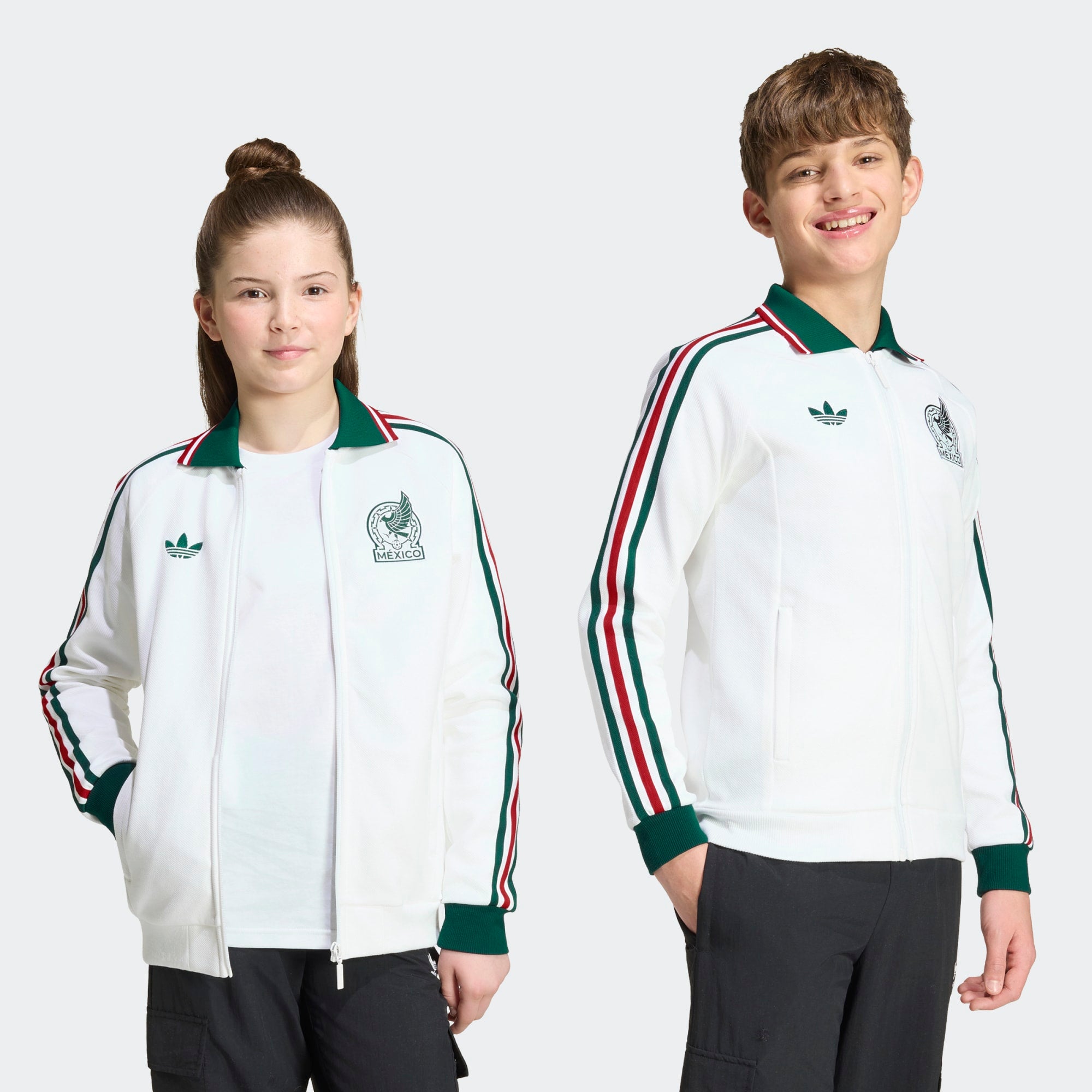 adidas Mexico Away Anthem Jacket Kids - JZ6461-ADIDAS by adidas | Available at Niky's Sports