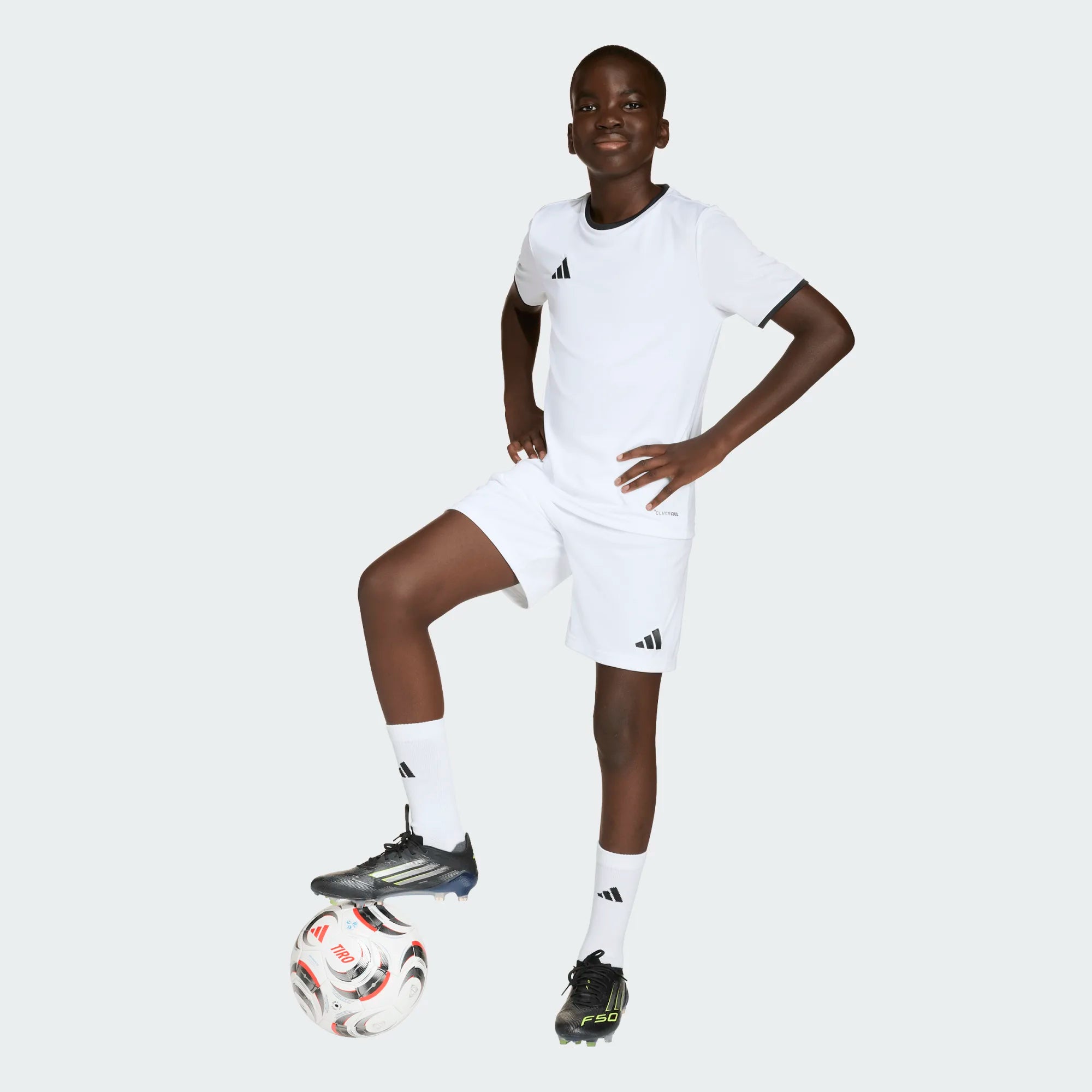 adidas Entrada 26 Short Youth - JZ6526-ADIDAS by adidas | Available at Niky's Sports