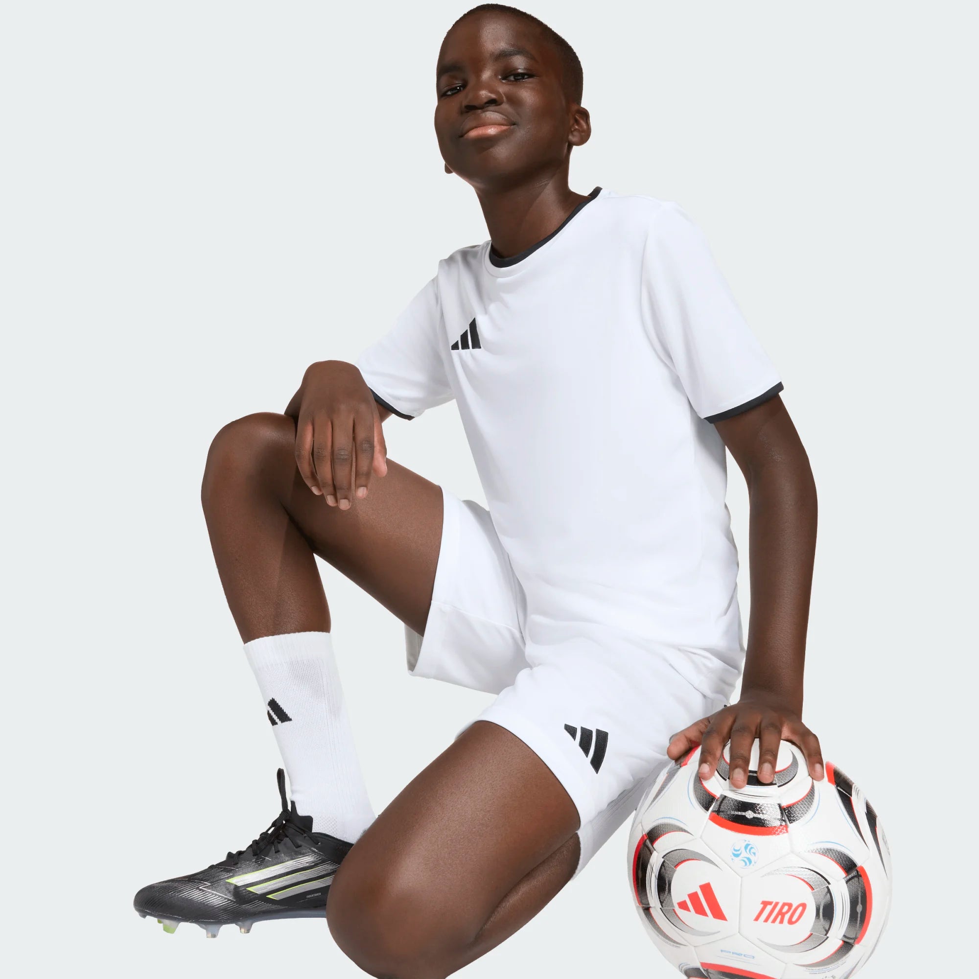 adidas Entrada 26 Short Youth - JZ6526-ADIDAS by adidas | Available at Niky's Sports