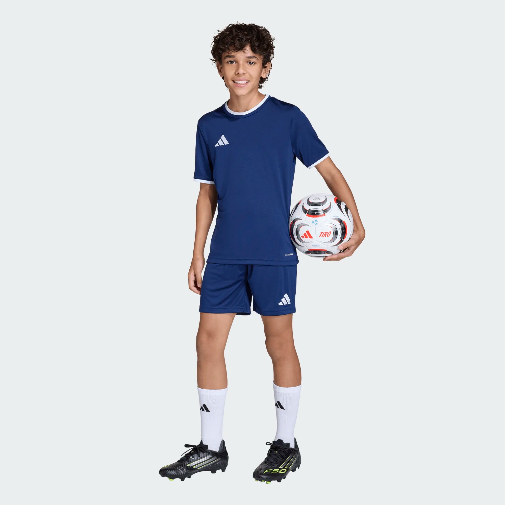 adidas Entrada 26 Short Youth - JZ6532-ADIDAS by adidas | Available at Niky's Sports