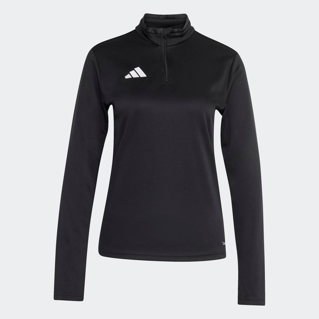 adidas Entrada 26 1/4 Zip Training Top Black - JZ6646 by adidas | Available at Niky's Sports