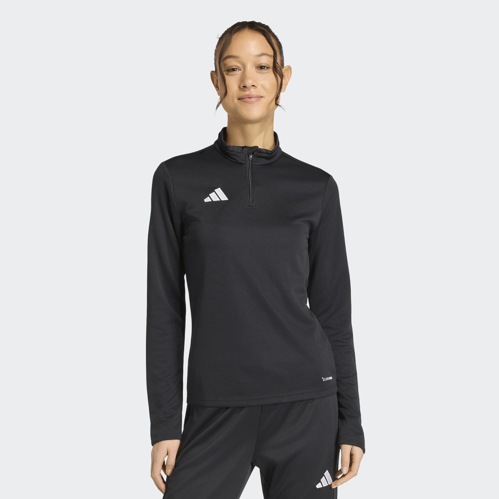 adidas Entrada 26 1/4 Zip Training Top Black - JZ6646 by adidas | Available at Niky's Sports