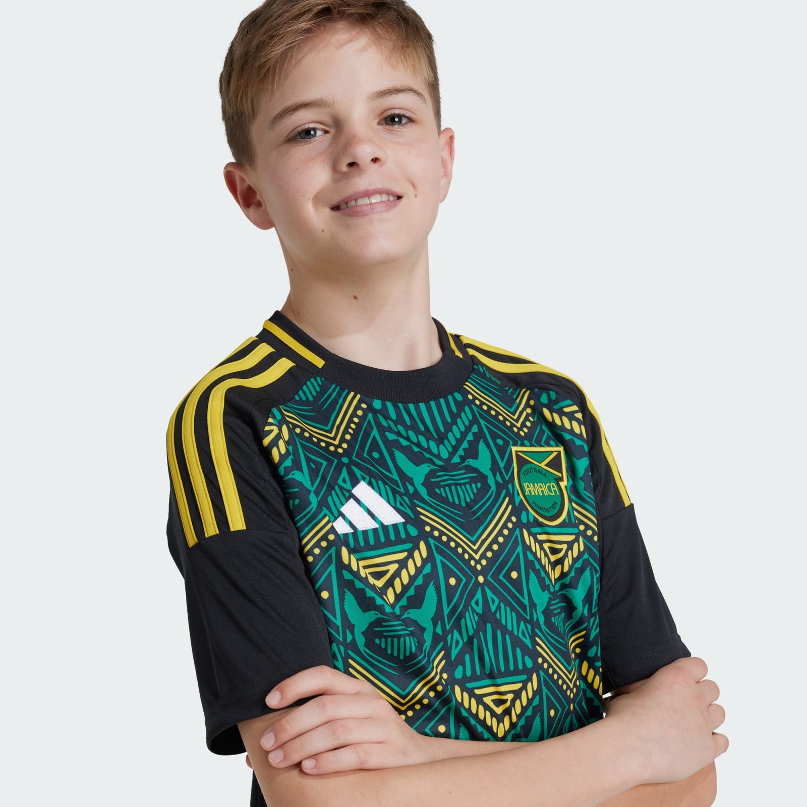 adidas JAMAICA 24 AWAY JERSEY KIDS - IS5671-ADIDAS by adidas | Available at Niky's Sports