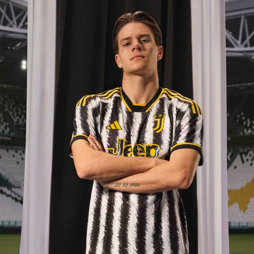 adidas JUVENTUS 23/24 HOME AUTHENTIC JERSEY - HR8248-ADIDAS by adidas | Available at Niky's Sports