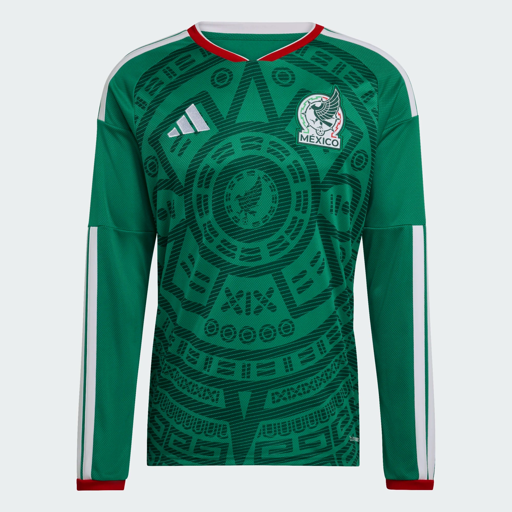 adidas Mexico 26 Home Men's Long Sleeve Replica Jersey