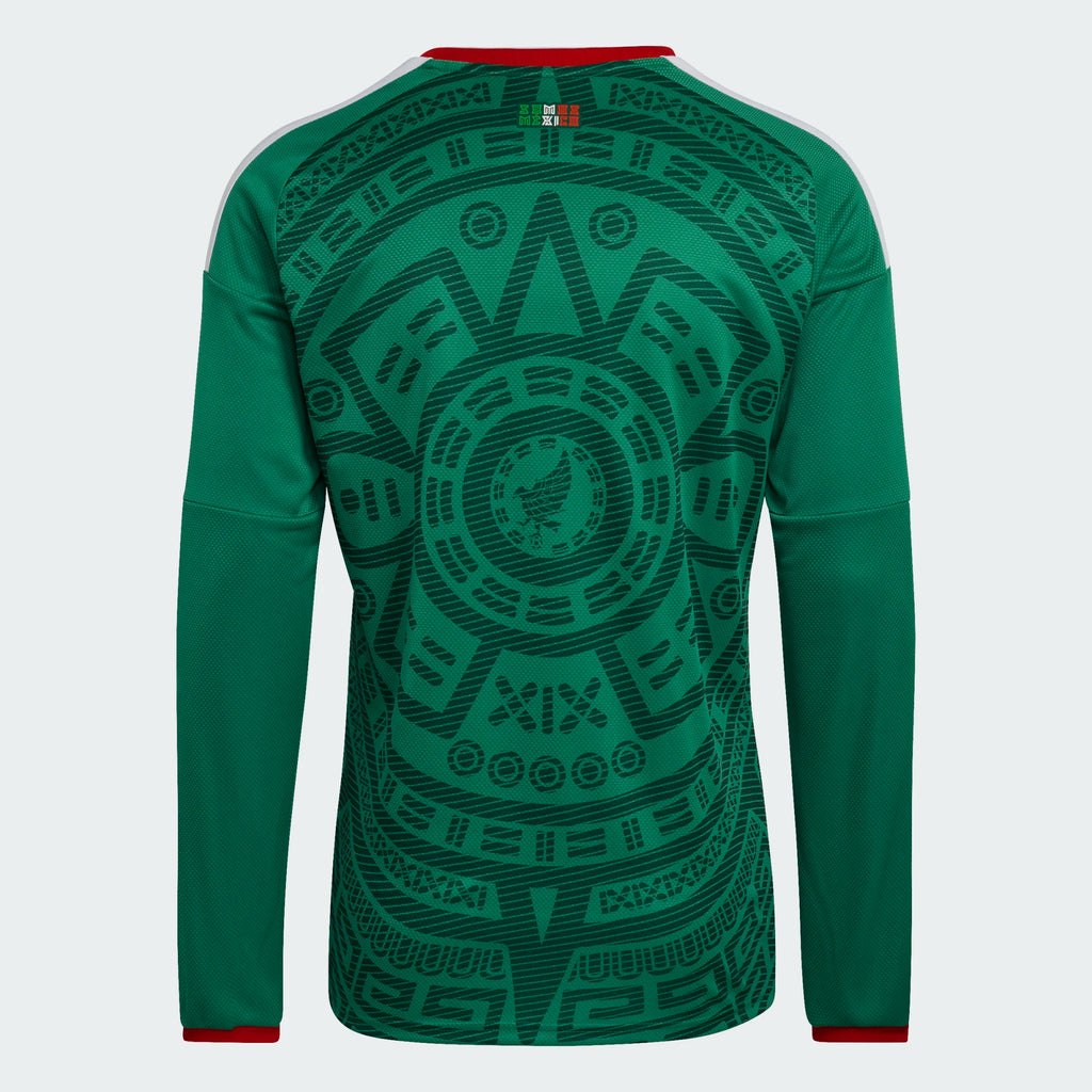 adidas Mexico 26 Home Men's Long Sleeve Replica Jersey