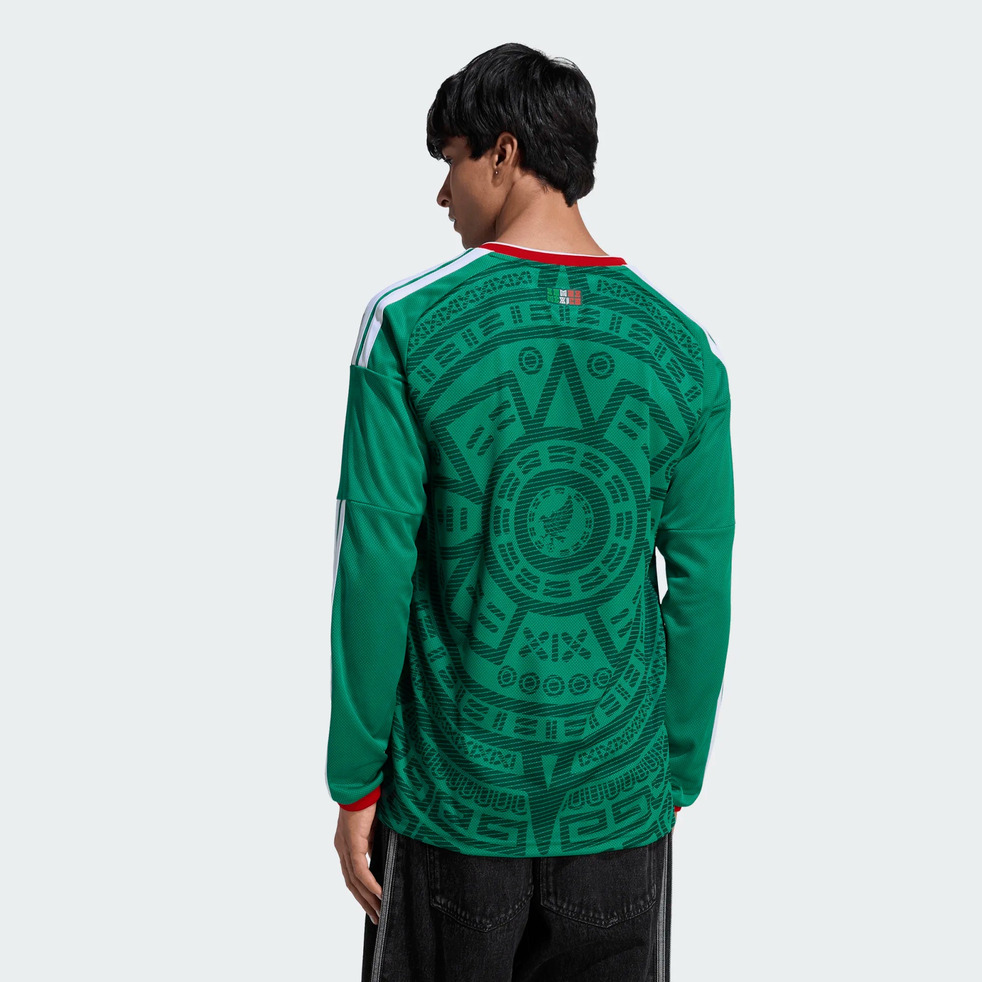 adidas Mexico 26 Home Men's Long Sleeve Replica Jersey